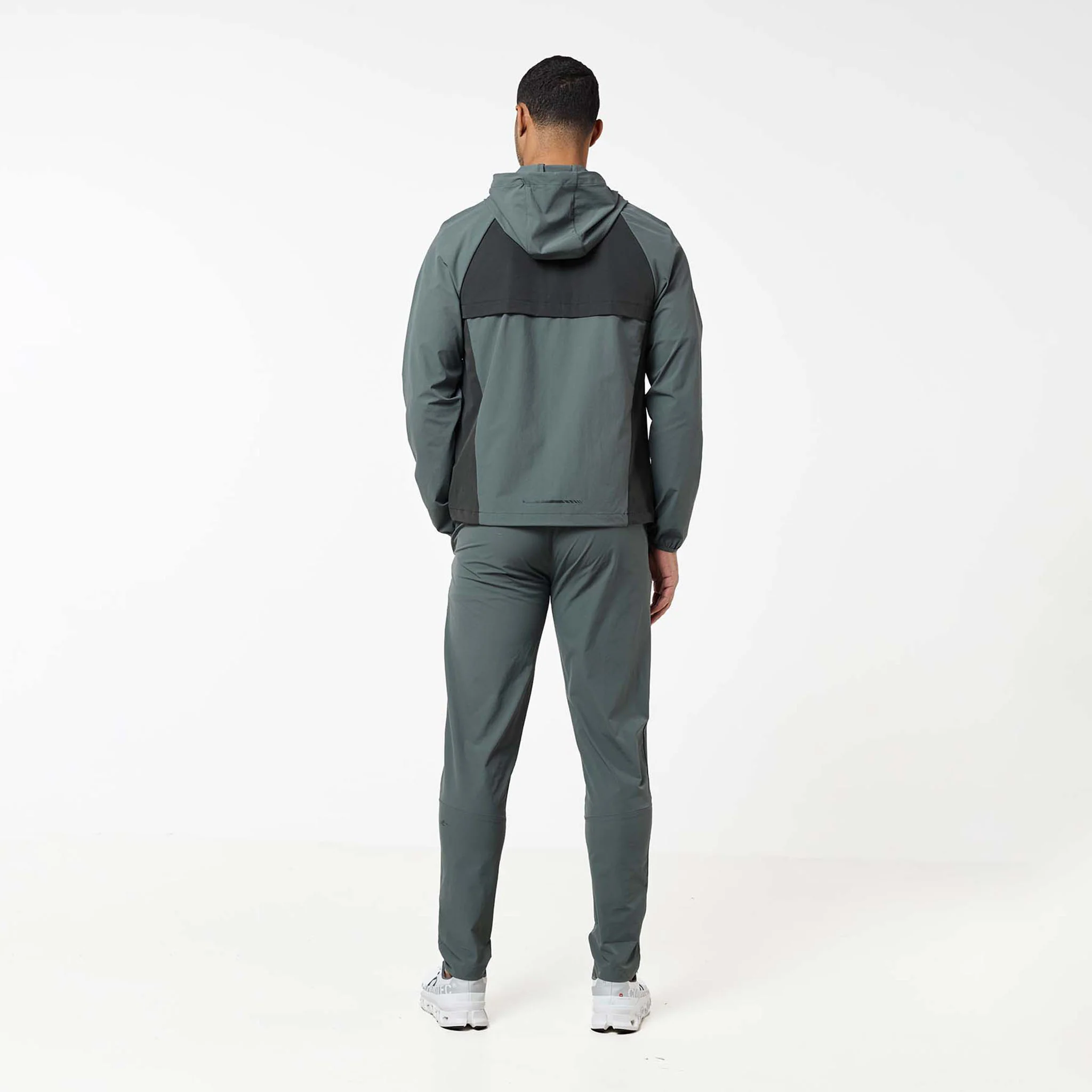 Cyclone Contrast Tracksuit | Forest/Neon Green - Image 17