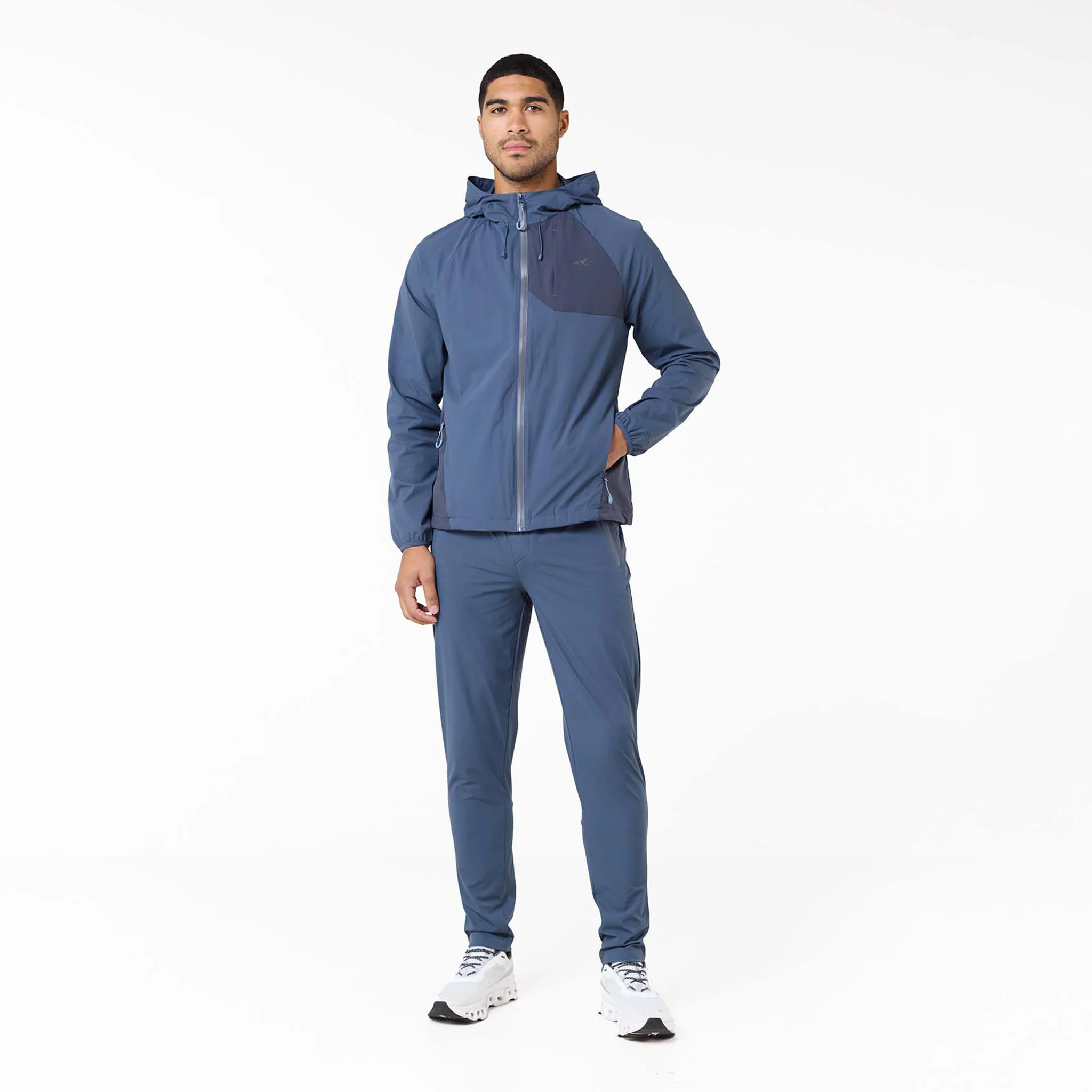 Cyclone Contrast Tracksuit | Steel Blue