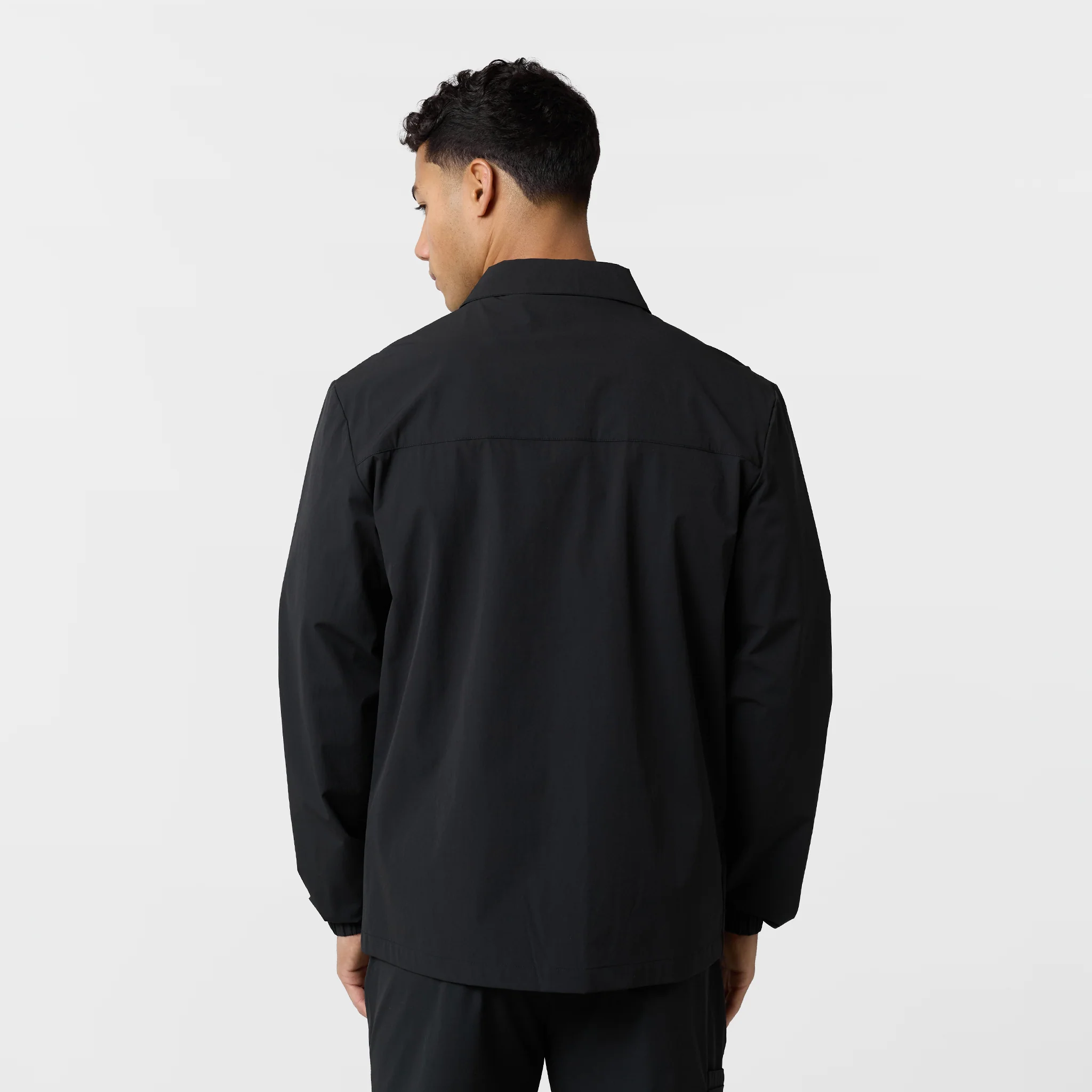 Double Pocket Tech Overshirt | Black - Image 8