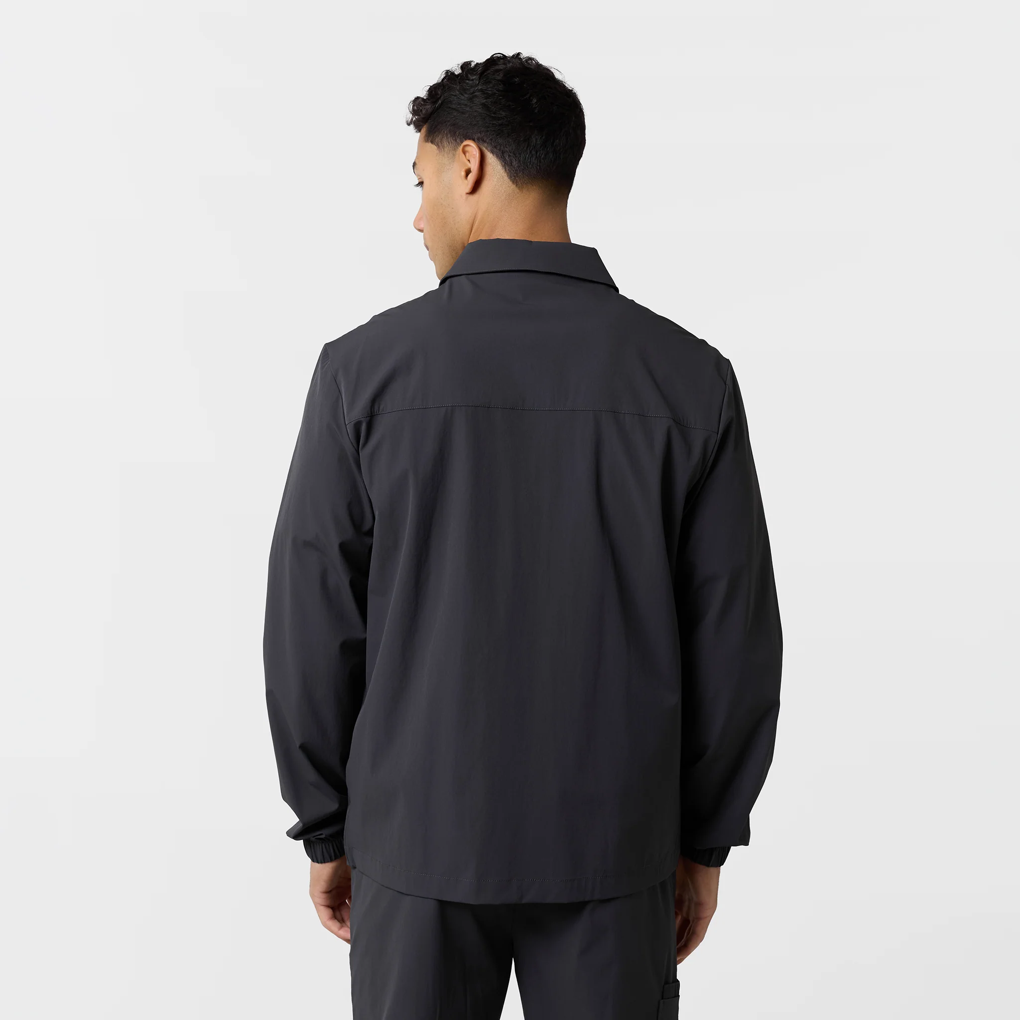 Double Pocket Tech Overshirt | Charcoal - Image 7