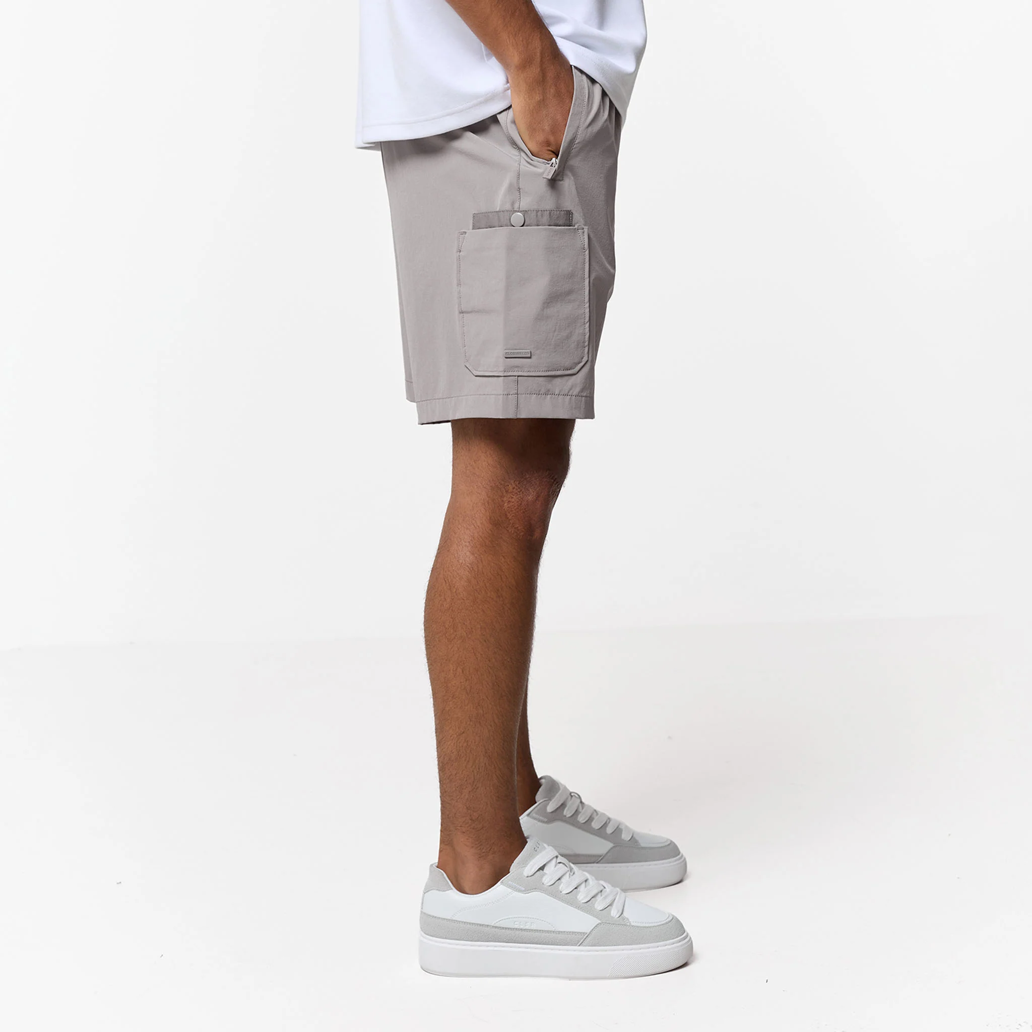 Double Pocket Tech Short | Stone - Image 5