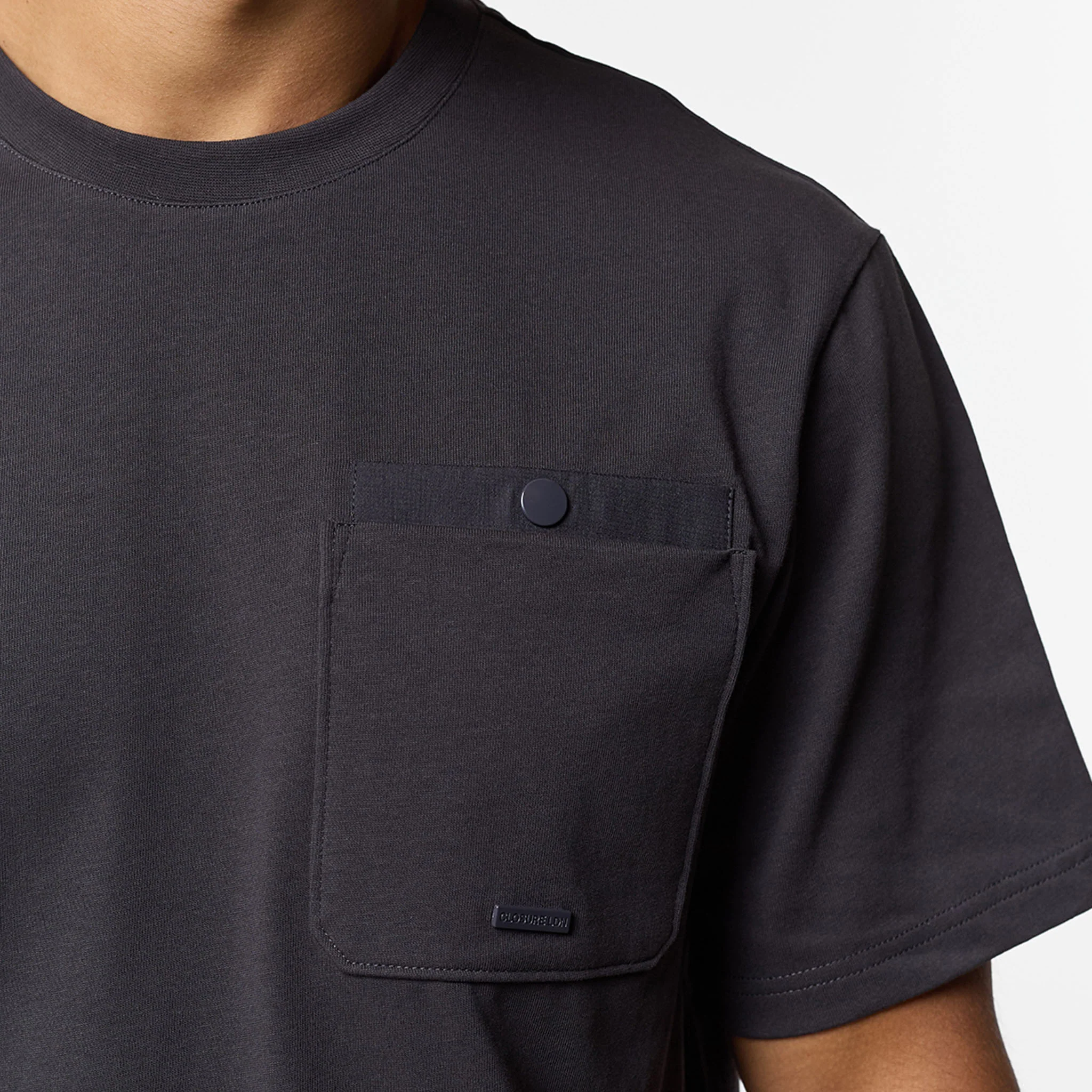Double Pocket Tech T-Shirt | Charcoal - Image 3