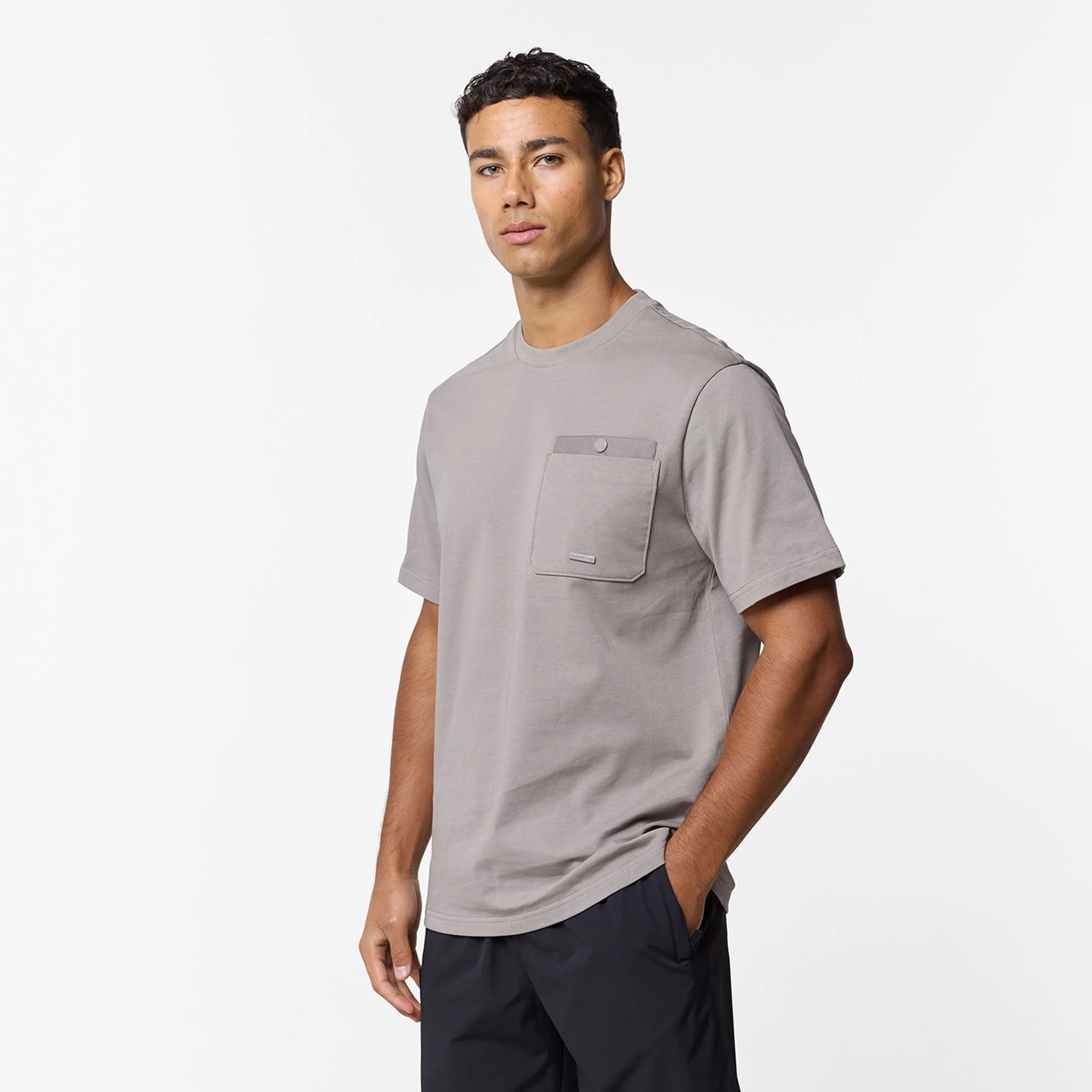 Double Pocket Tech T-Shirt |  Stone