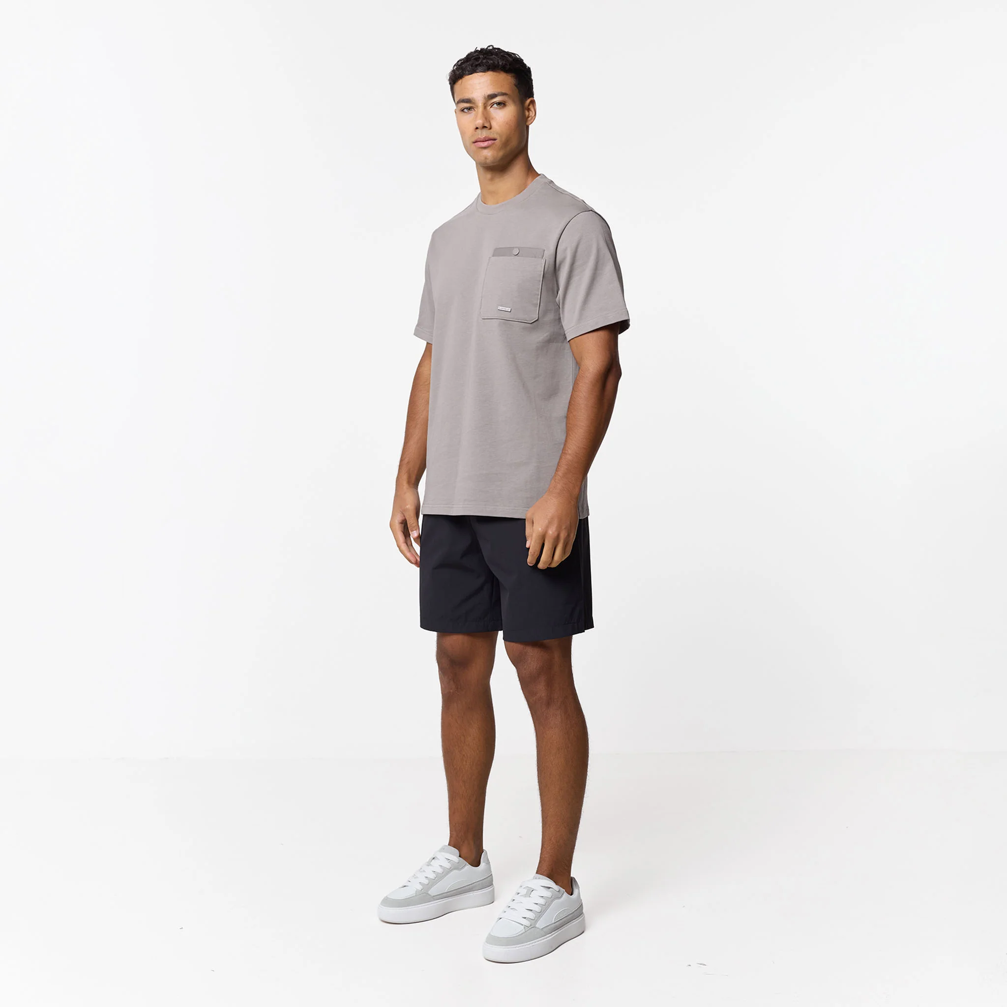 Double Pocket Tech T-Shirt |  Stone - Image 3