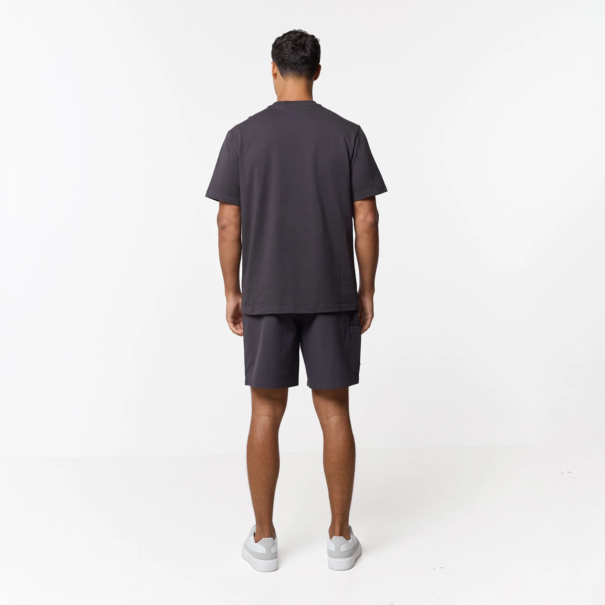 Double Pocket Tech T-Shirt Twinset | Charcoal - Image 4