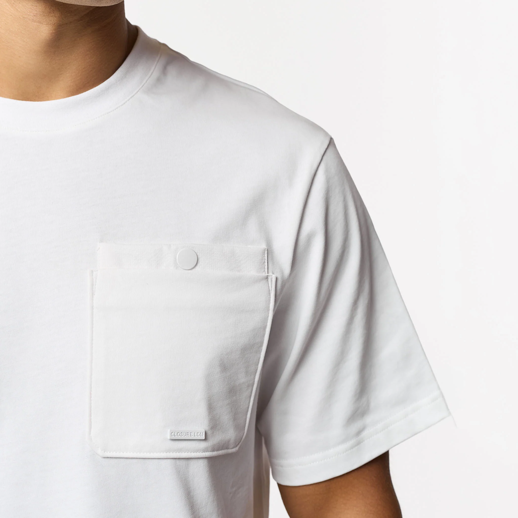 Double Pocket Tech T-Shirt | White - Image 3