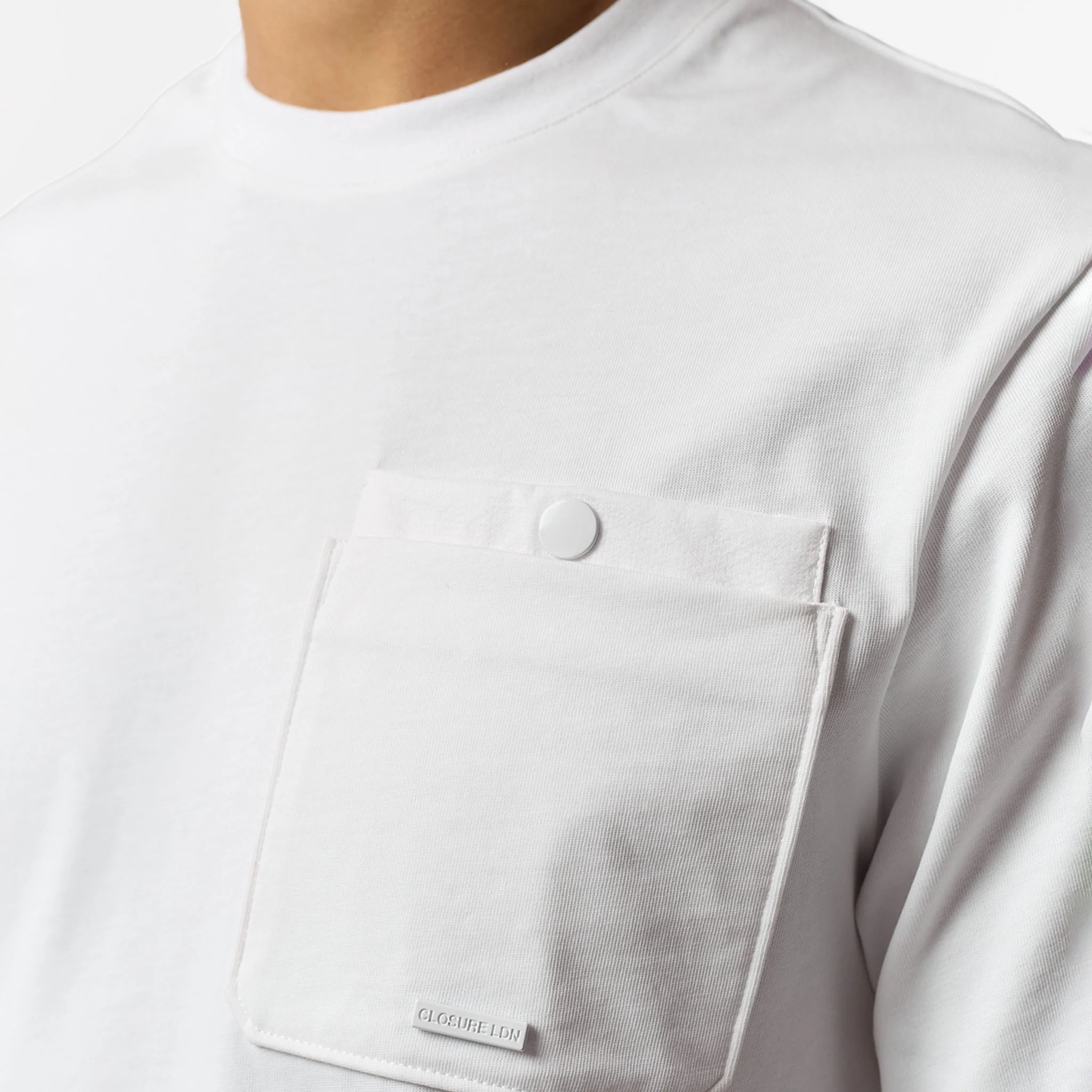 Double Pocket Tech T-Shirt | White - Image 4