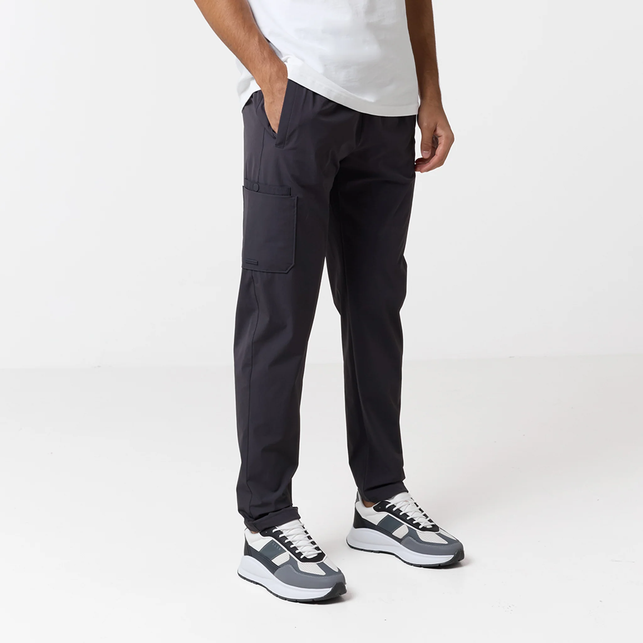 Double Pocket Tech Trouser | Charcoal