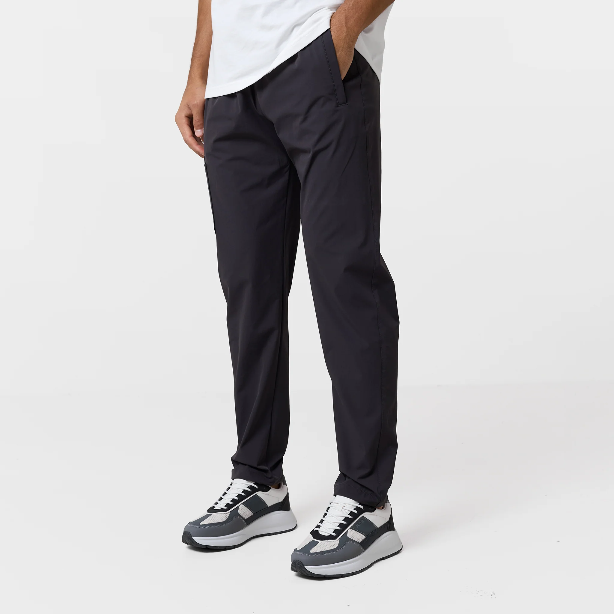 Double Pocket Tech Trouser | Charcoal - Image 3