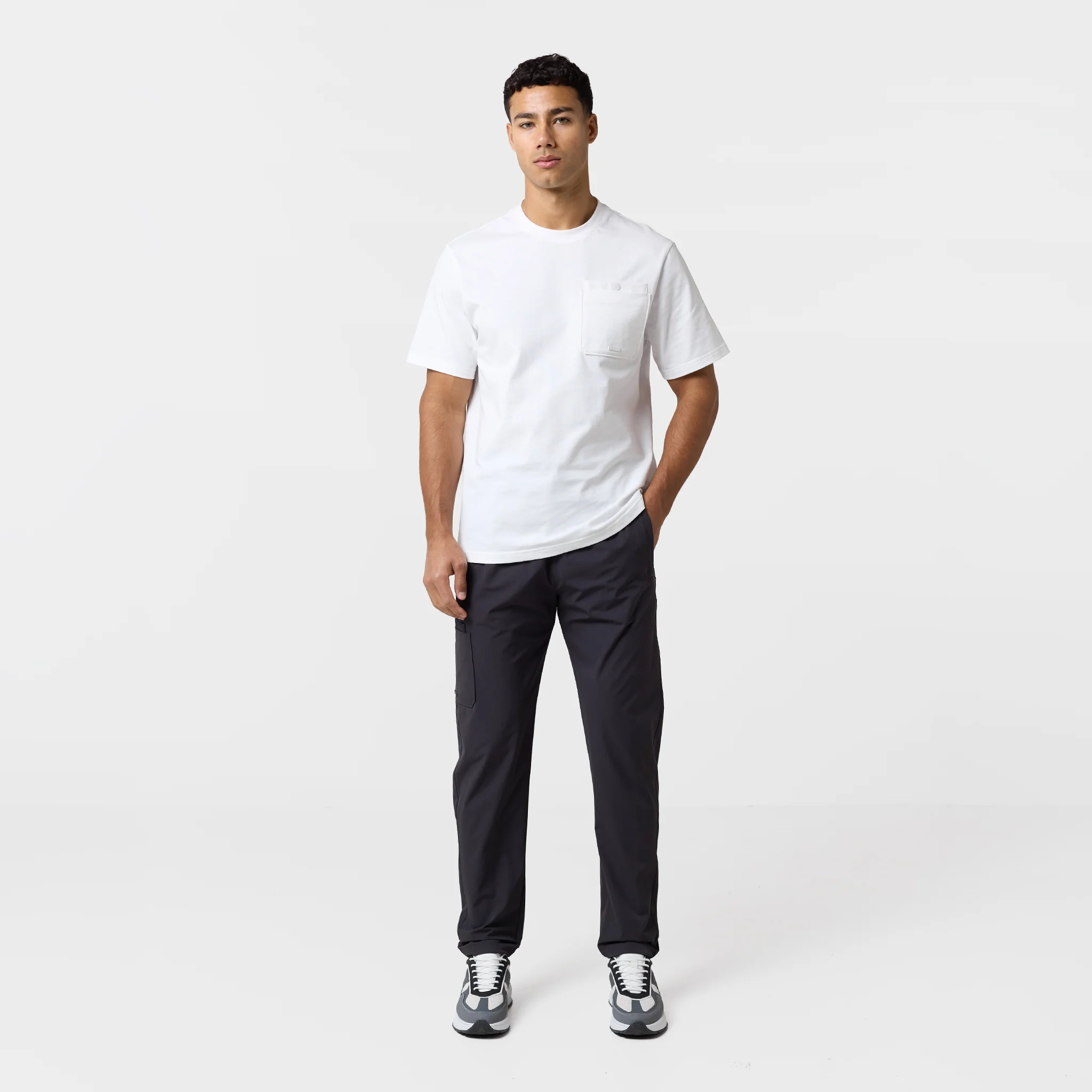Double Pocket Tech Trouser | Charcoal - Image 5