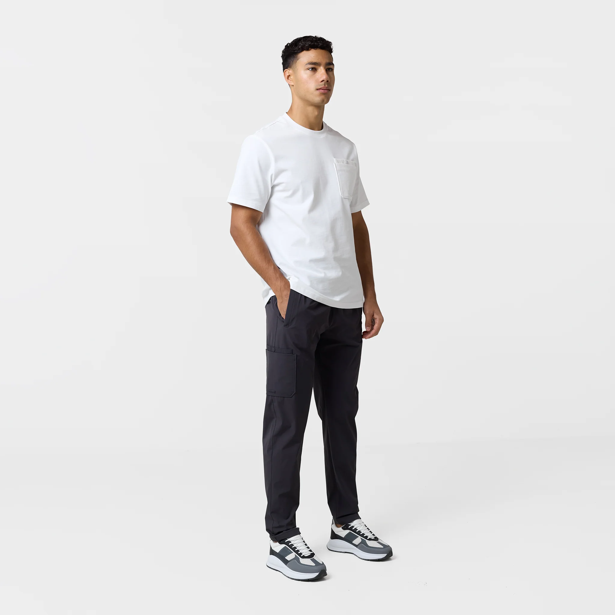 Double Pocket Tech Trouser | Charcoal - Image 6