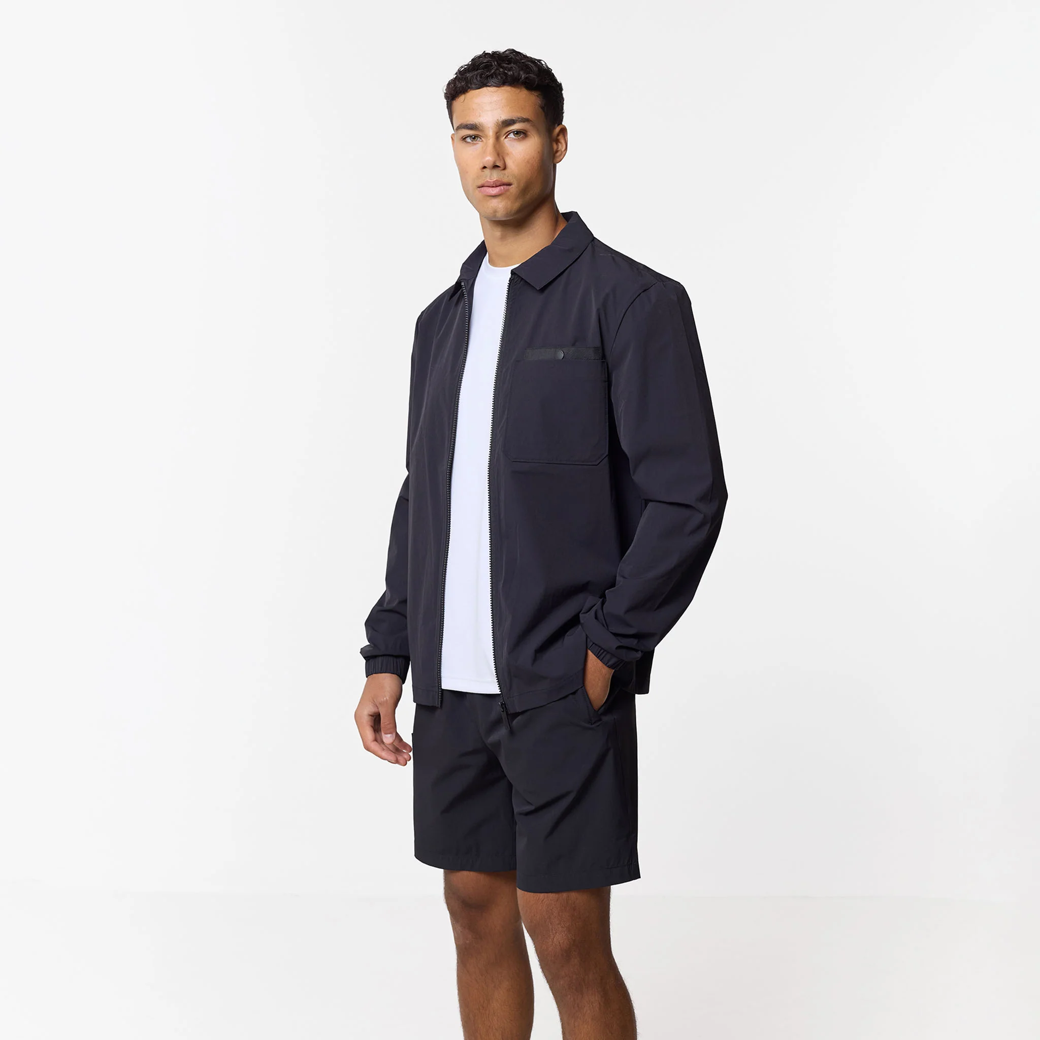 Double Pocket Tech Twinset | Black