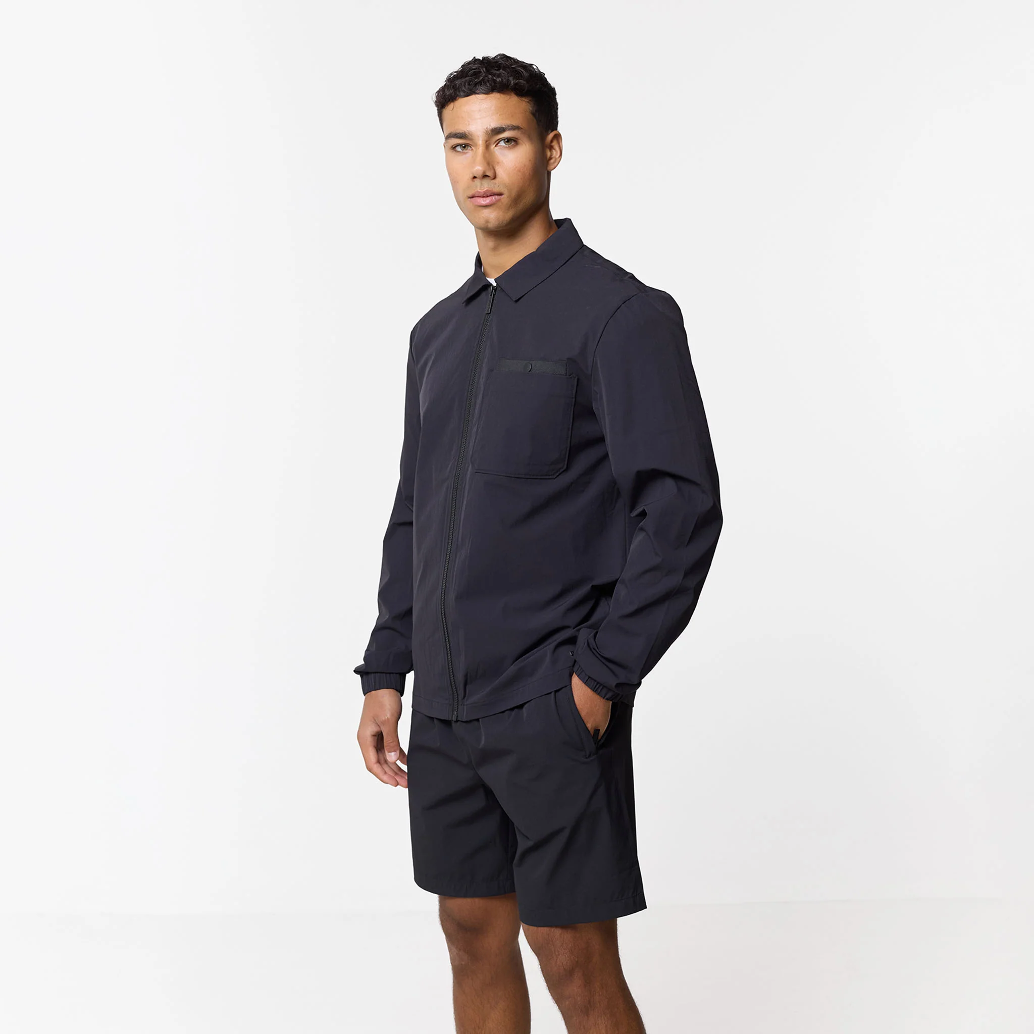 Double Pocket Tech Twinset | Black - Image 2