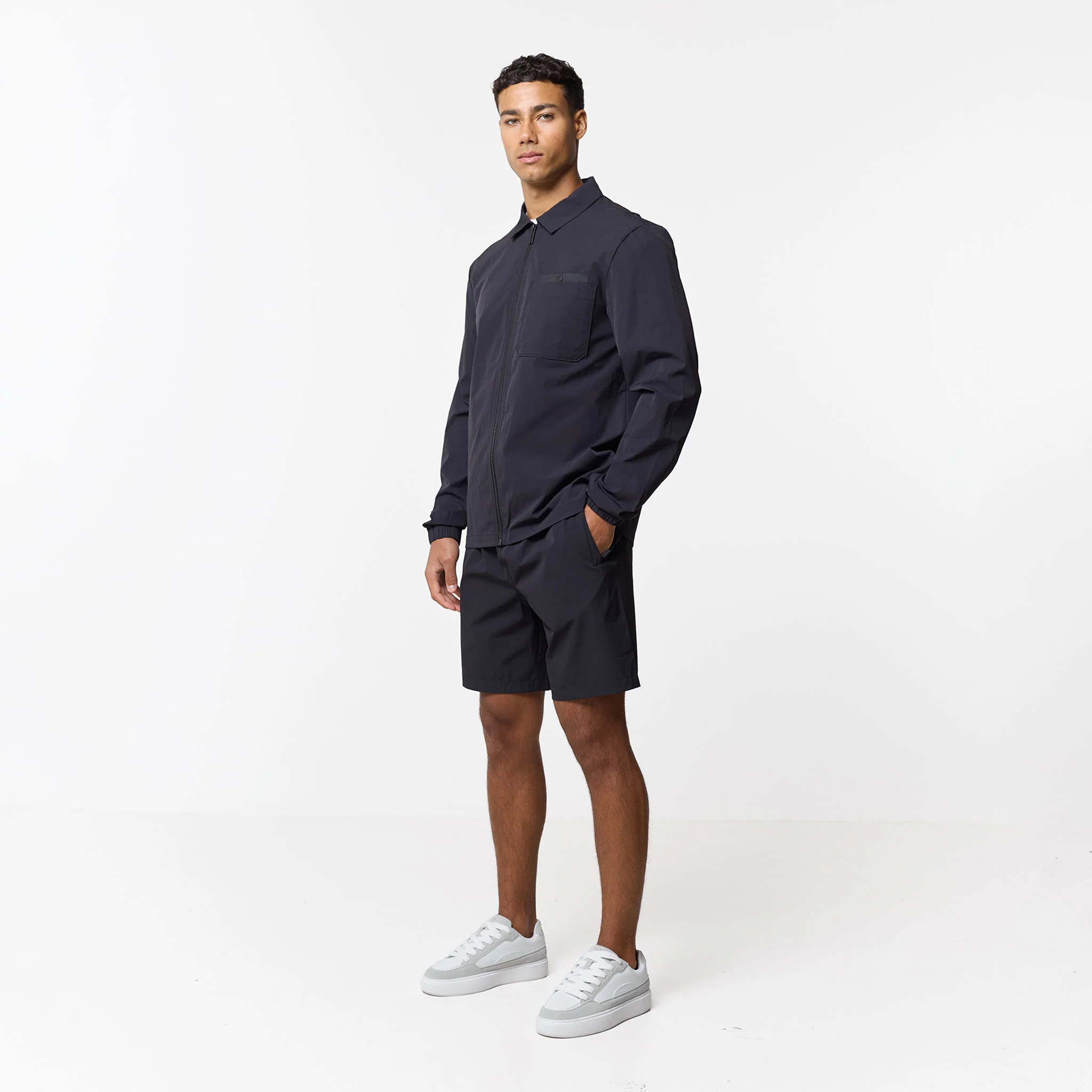Double Pocket Tech Twinset | Black - Image 3