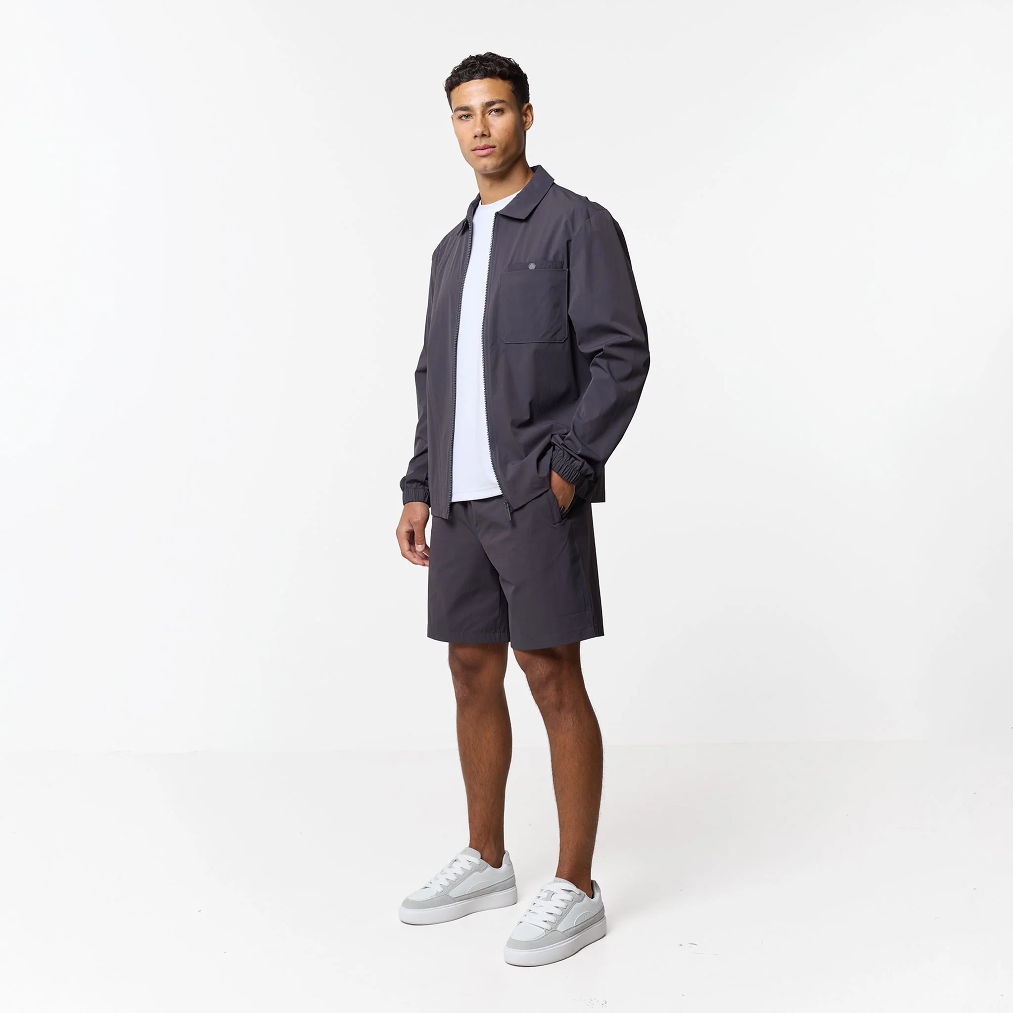 Double Pocket Tech Twinset | Charcoal - Image 3
