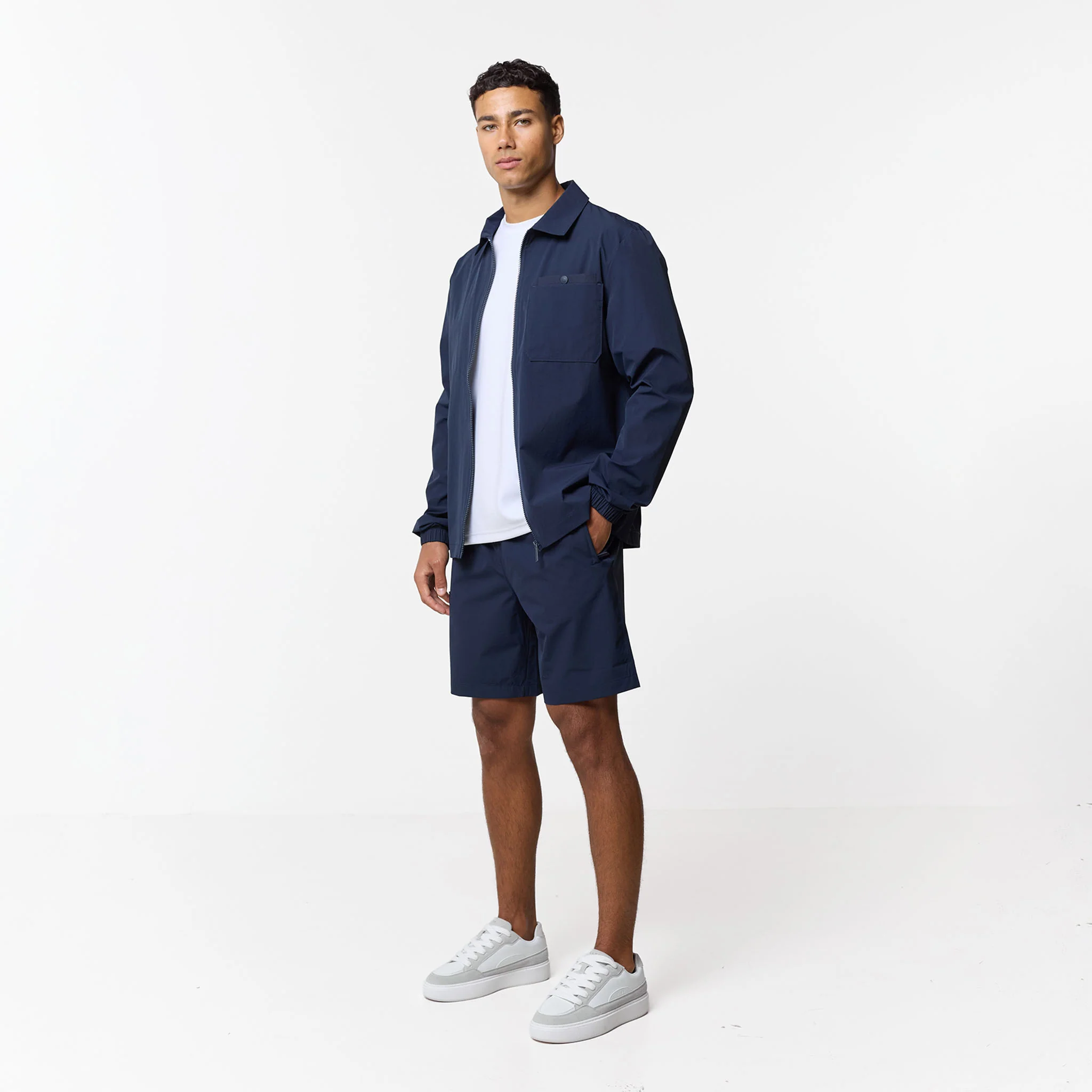Double Pocket Tech Twinset | Navy - Image 2
