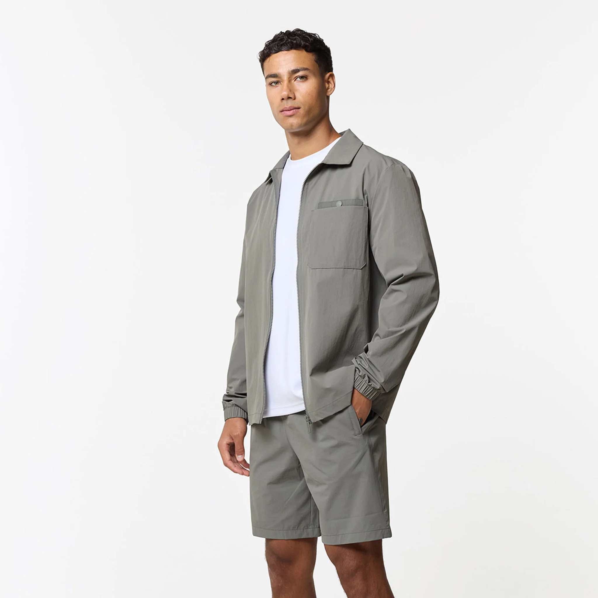 Double Pocket Tech Twinset | Olive