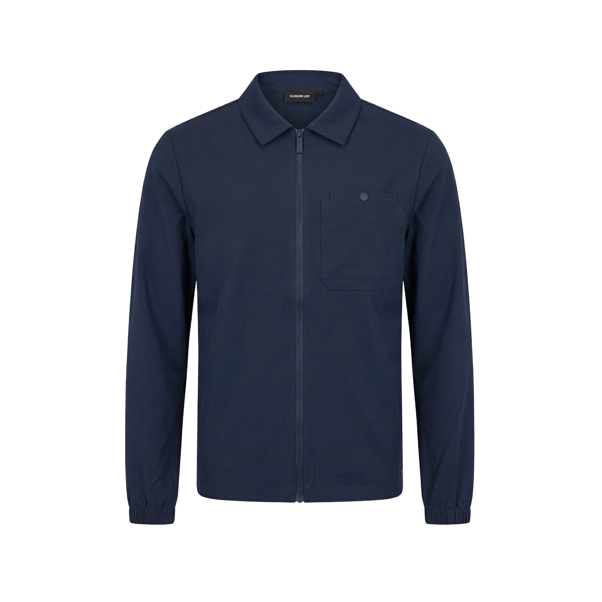 Double Pocket Tech Overshirt | Navy - Image 9