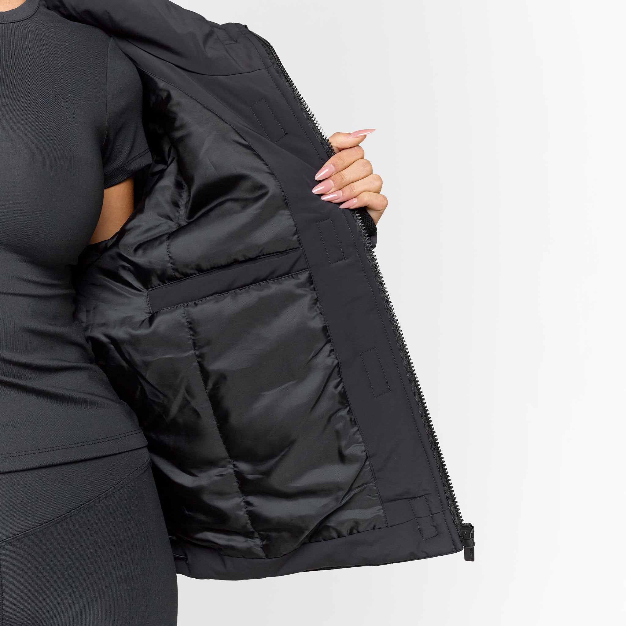 Elevate Padded Jacket | Black - Image 7
