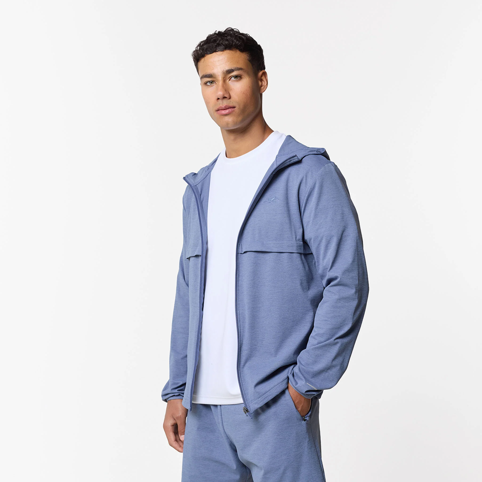Endurance FZ Hoodie | Steel Blue - Image 10