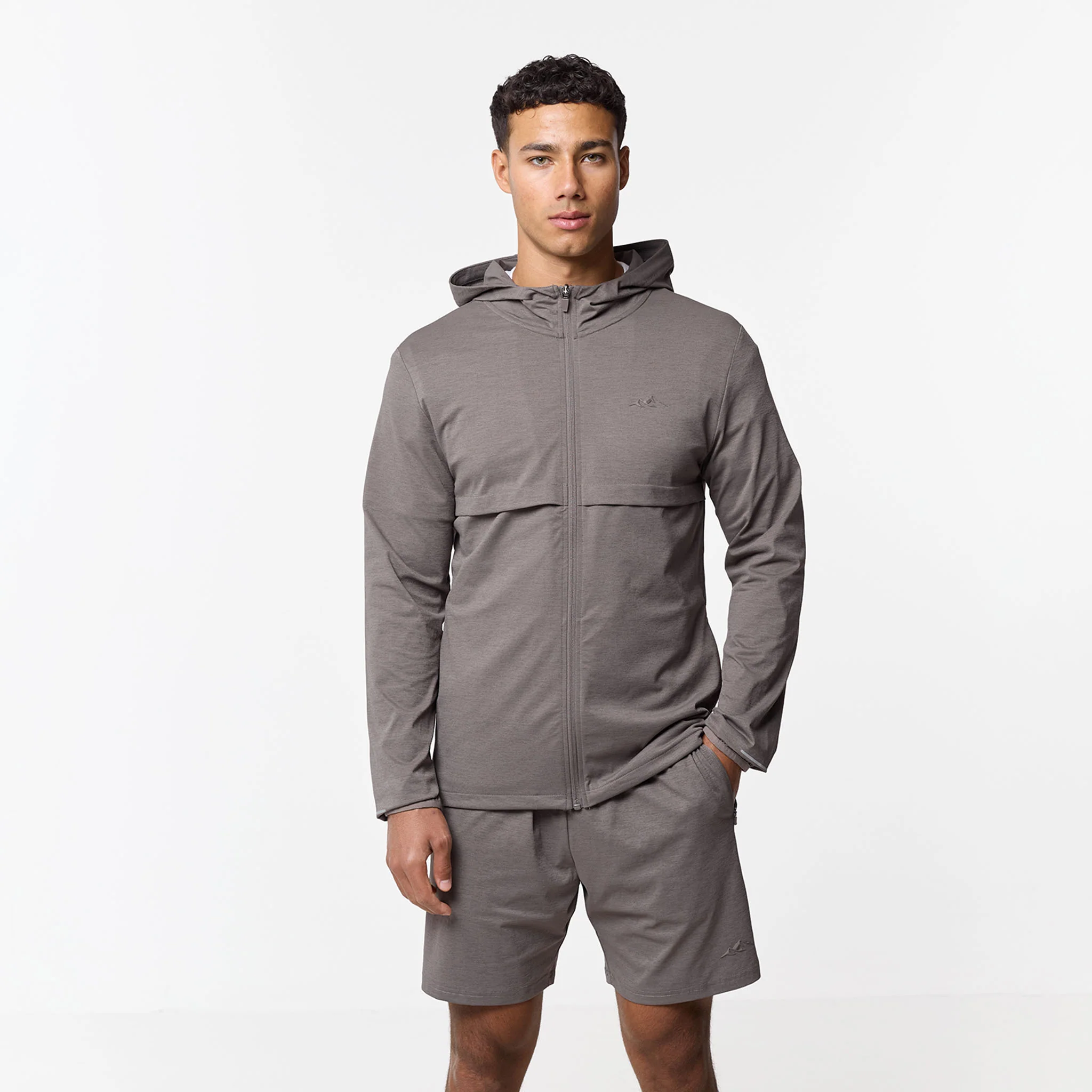 Endurance FZ Hoodie | Washed Brown - Image 7