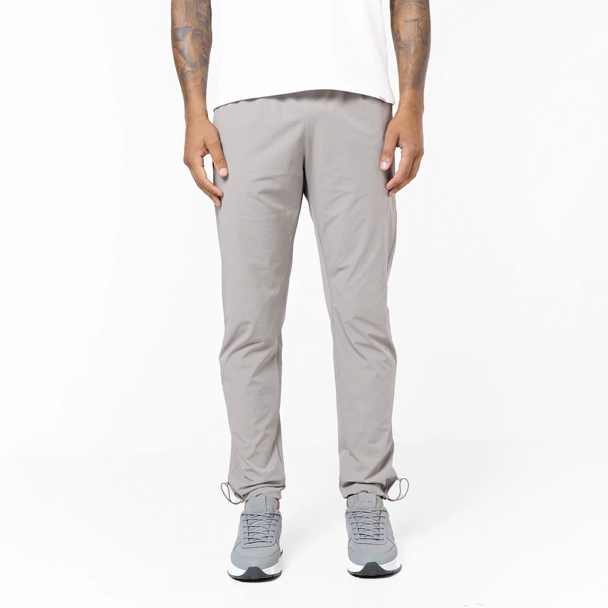 Essential Open Hem Tech Pant | Stone - Image 5