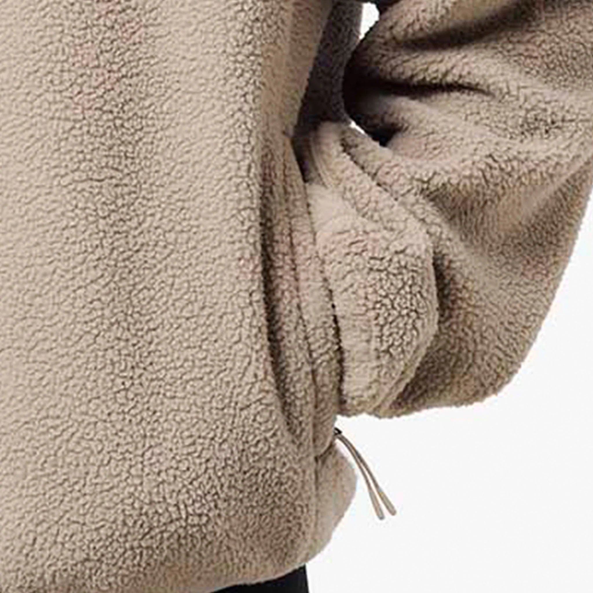 Full Zip Borg Fleece | Olive - Image 5