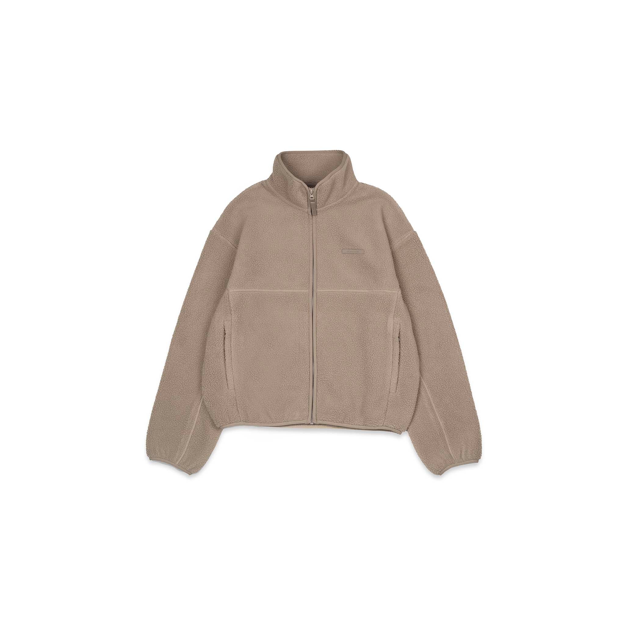 Full Zip Borg Fleece | Olive - Image 6