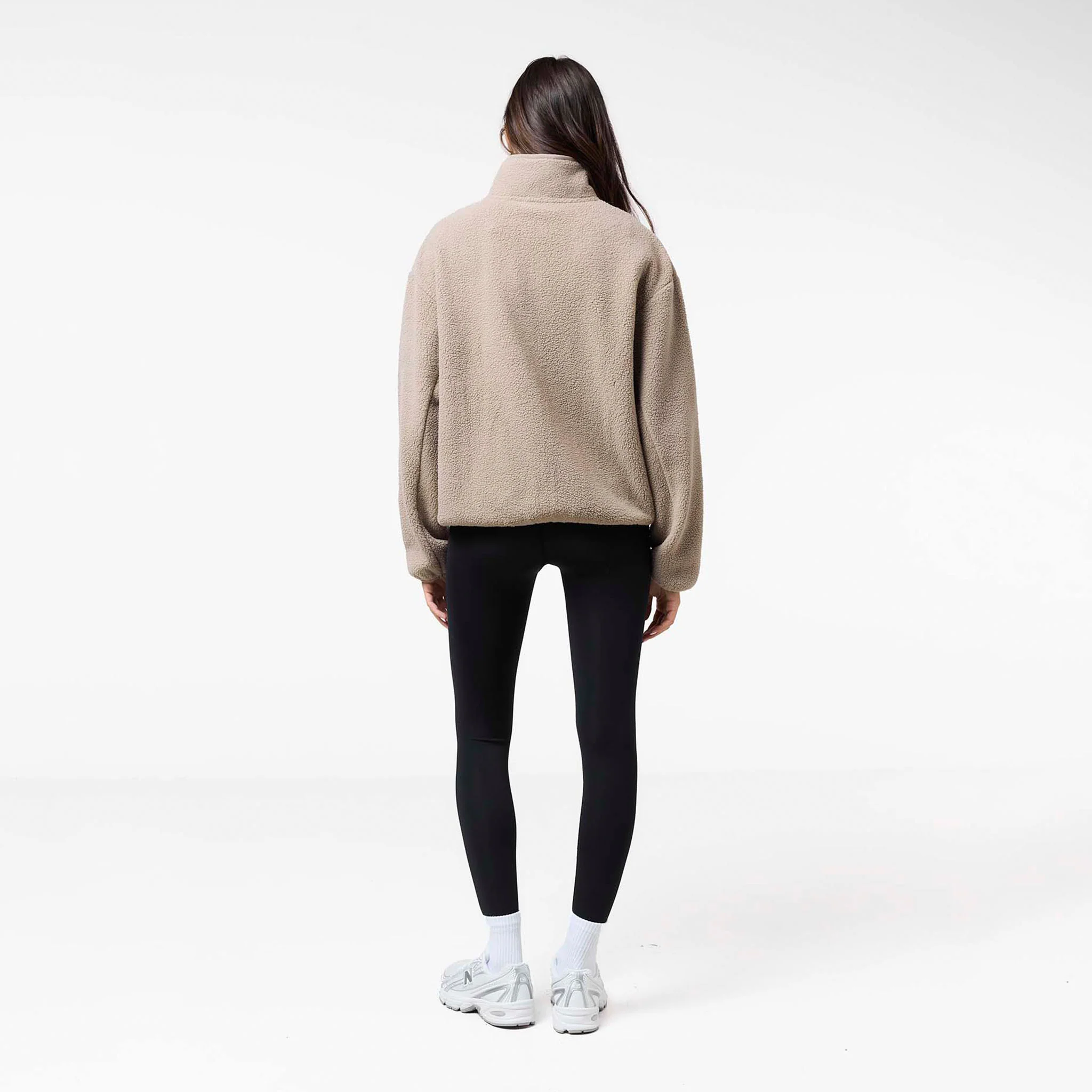 Full Zip Borg Fleece | Olive - Image 7