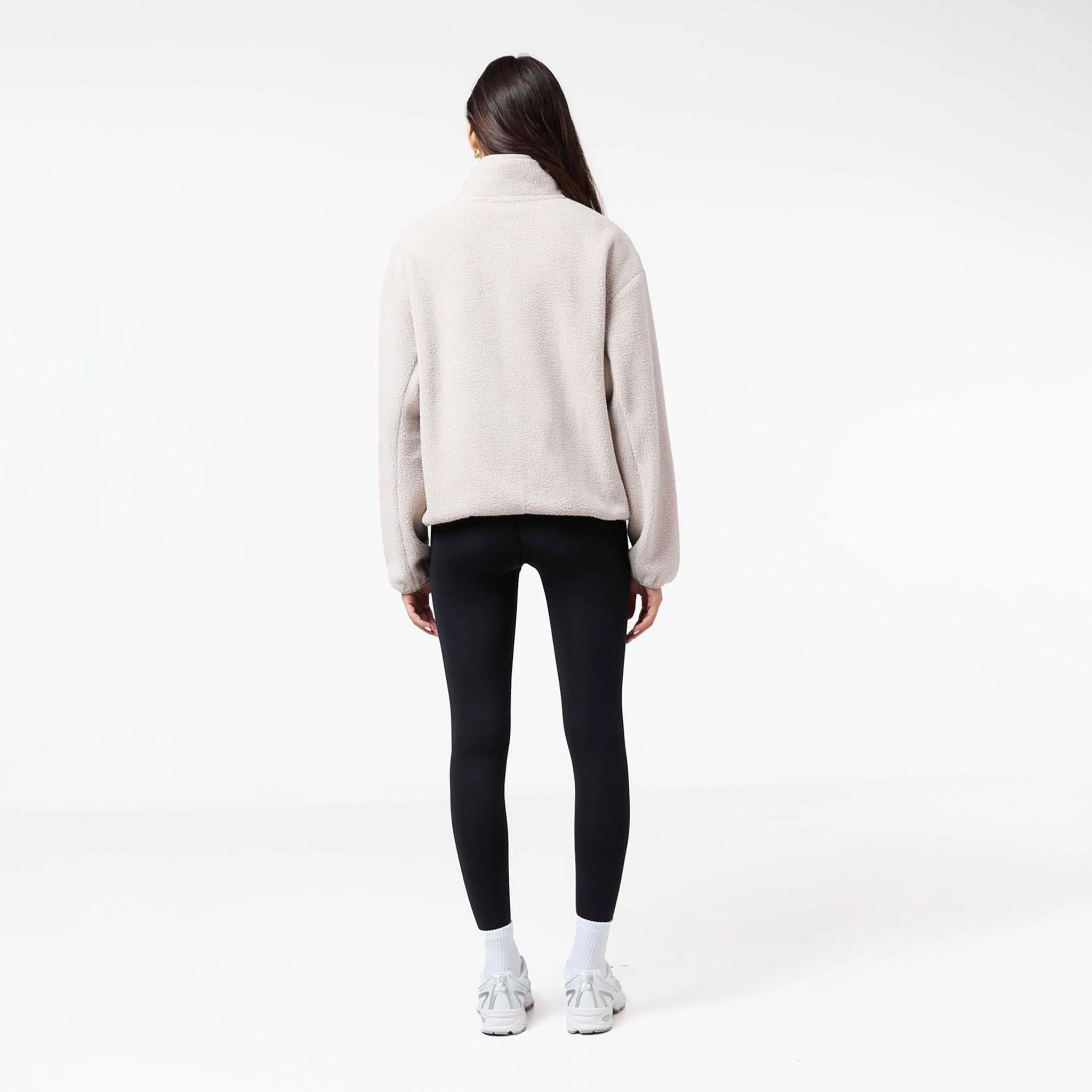 Full Zip Borg Fleece | Sand - Image 8