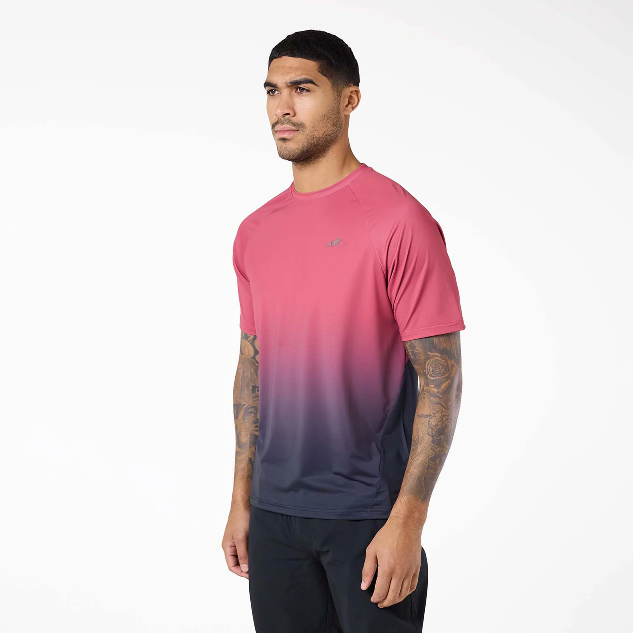 Gradient Motion T-Shirt | Black/Red - Image 6