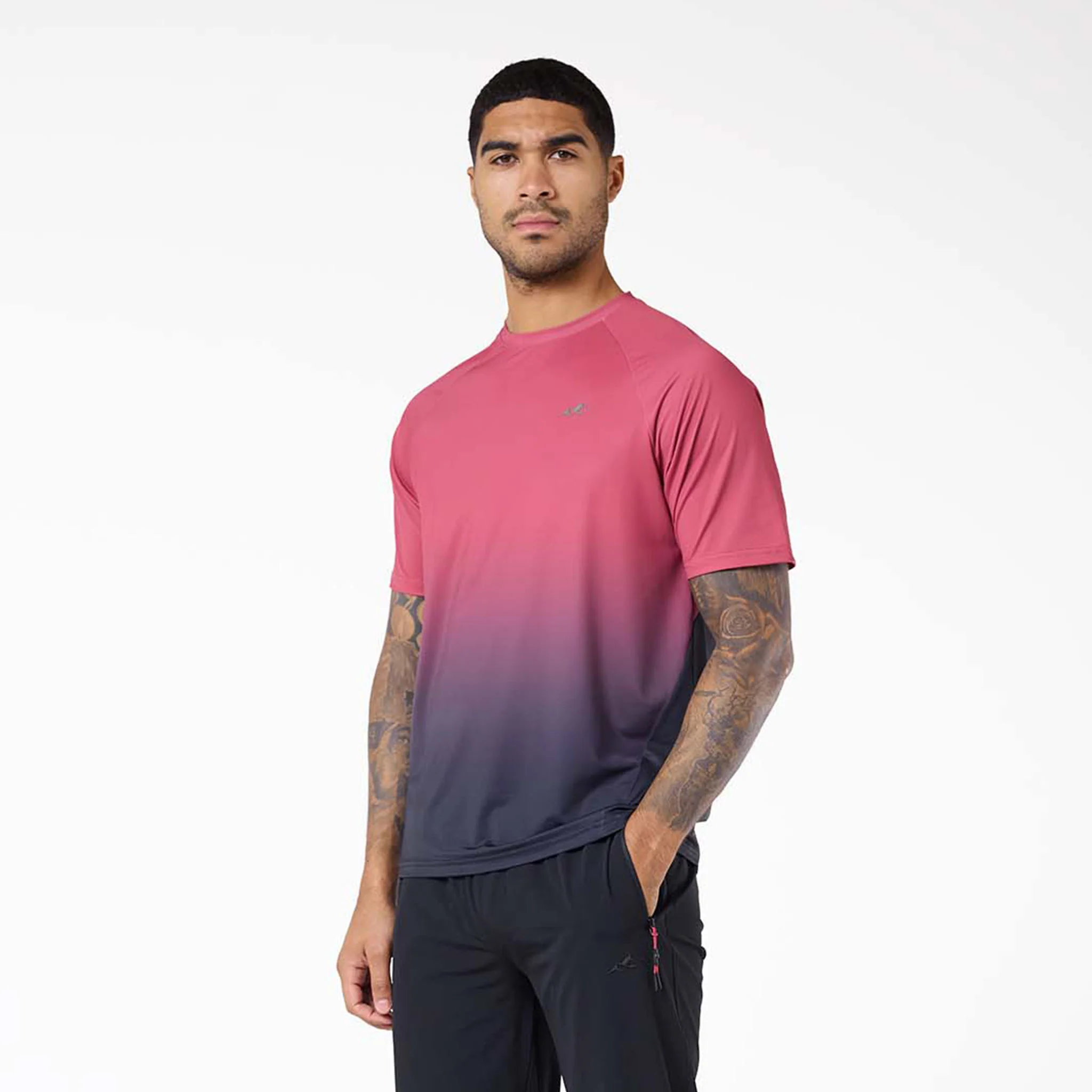 Gradient Motion T-Shirt | Black/Red - Image 8