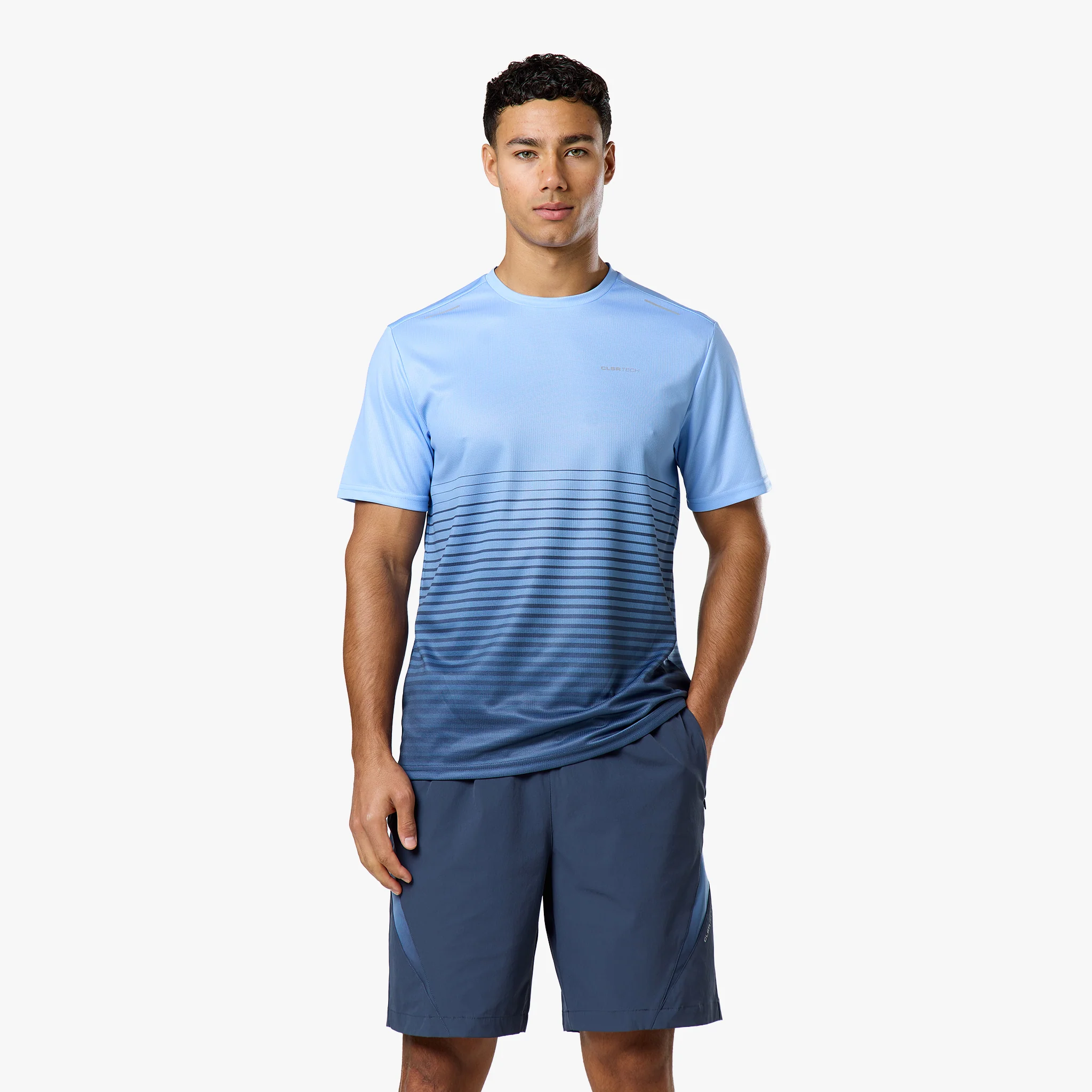Gradient Motion T-Shirt | Blue - Image 2