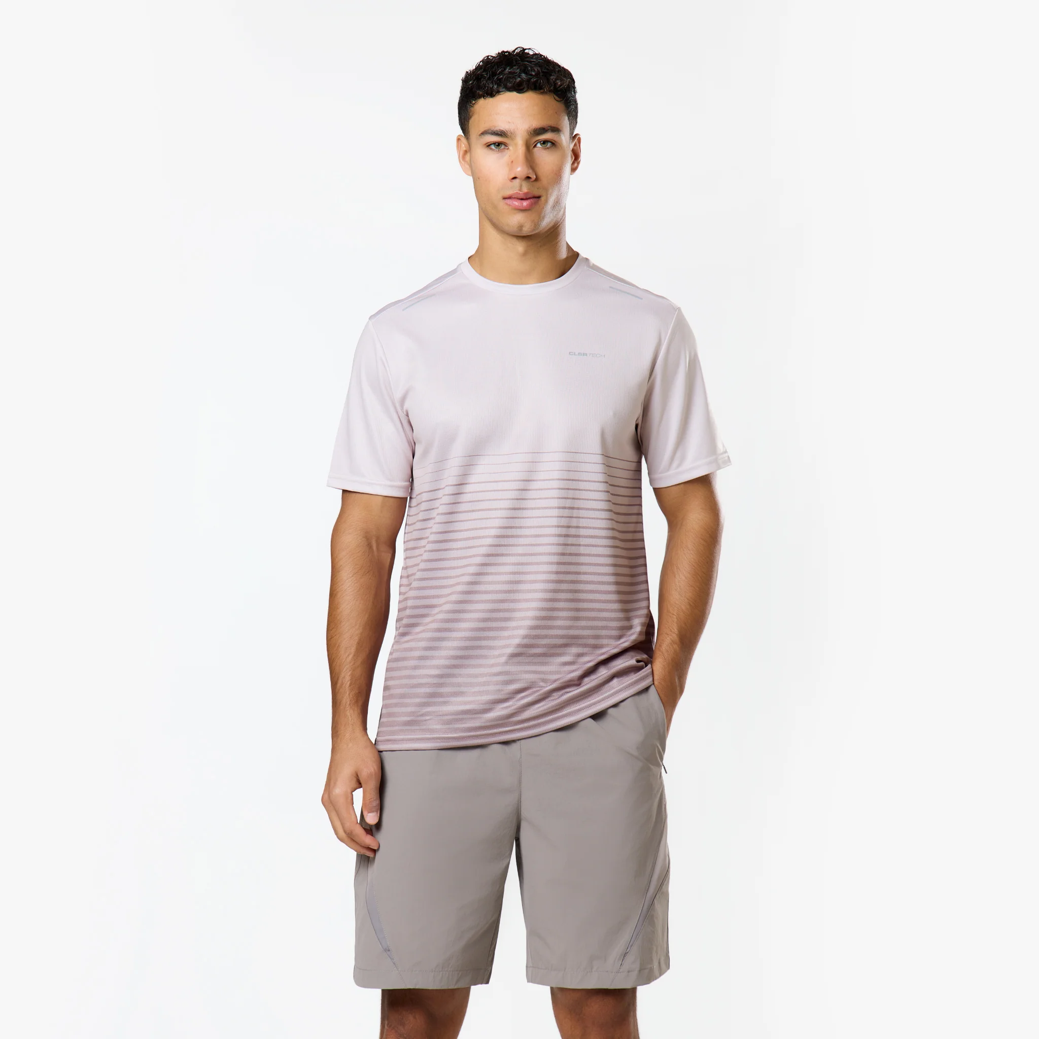Gradient Motion T-Shirt | Fossil - Image 5
