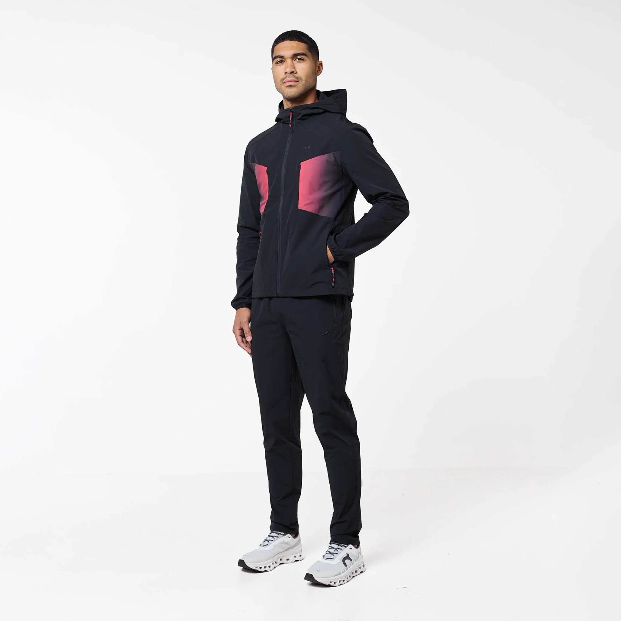 Gradient Motion Tracksuit | Black/Red - Image 12