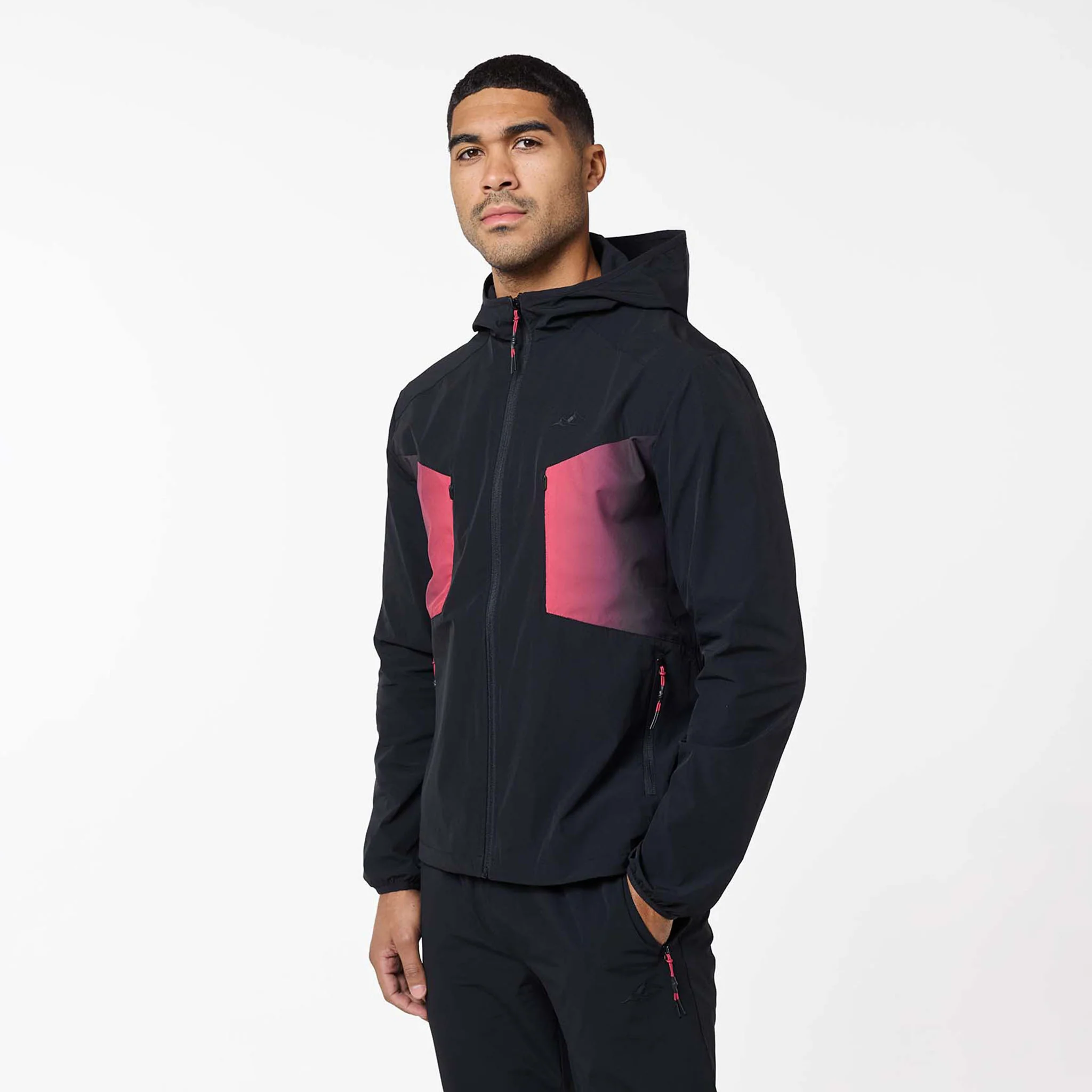 Gradient Motion Tracksuit | Black/Red - Image 6