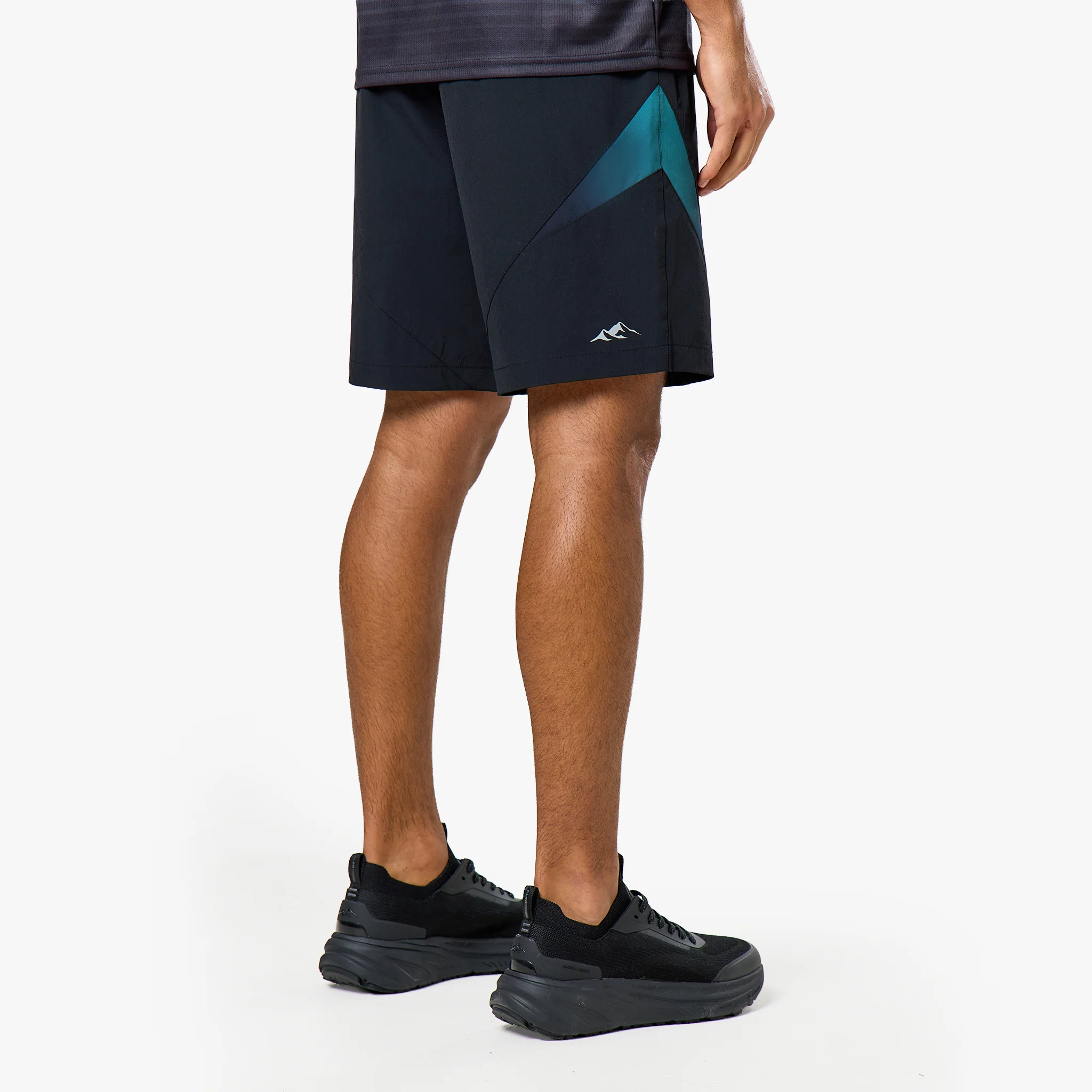 Gradient Motion Windbreaker Tri-Set | Black/Teal - Image 12