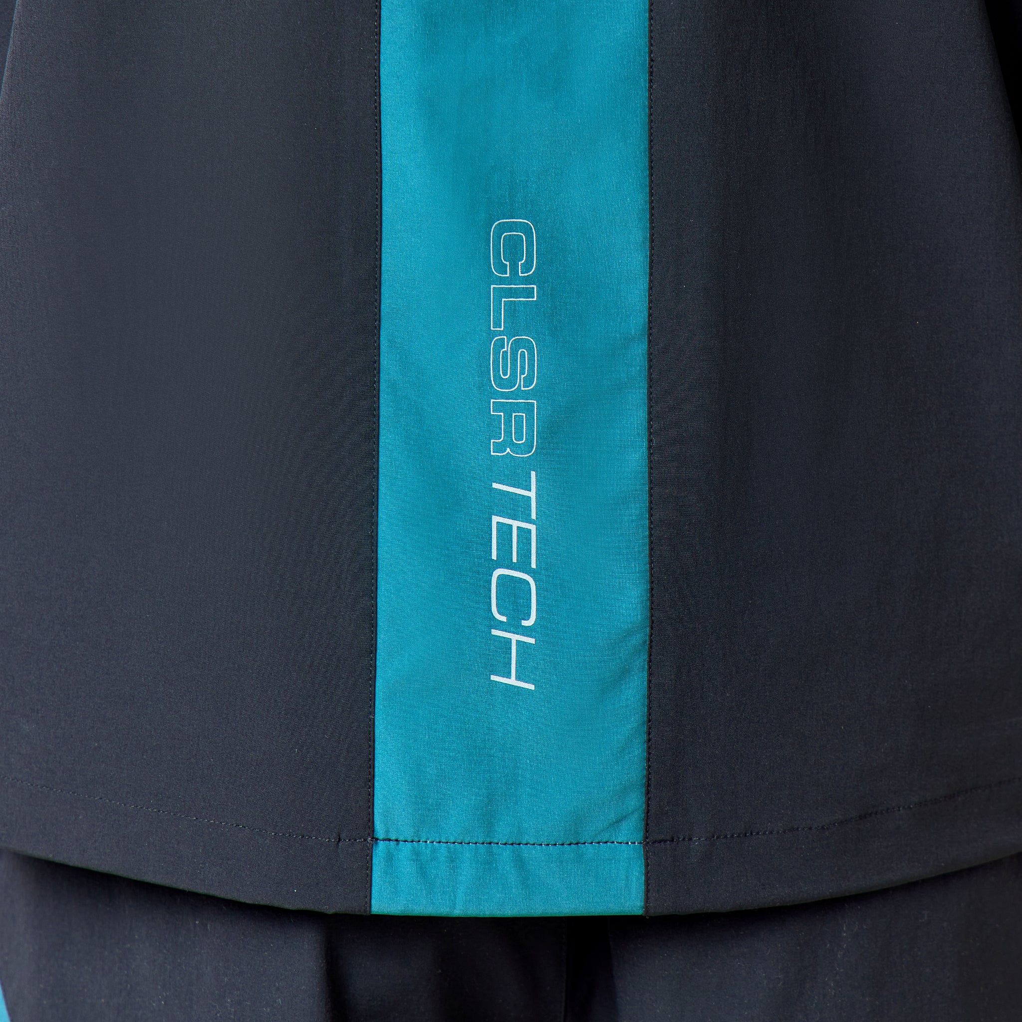 Gradient Motion Windbreaker Twinset | Black/Teal - Image 8
