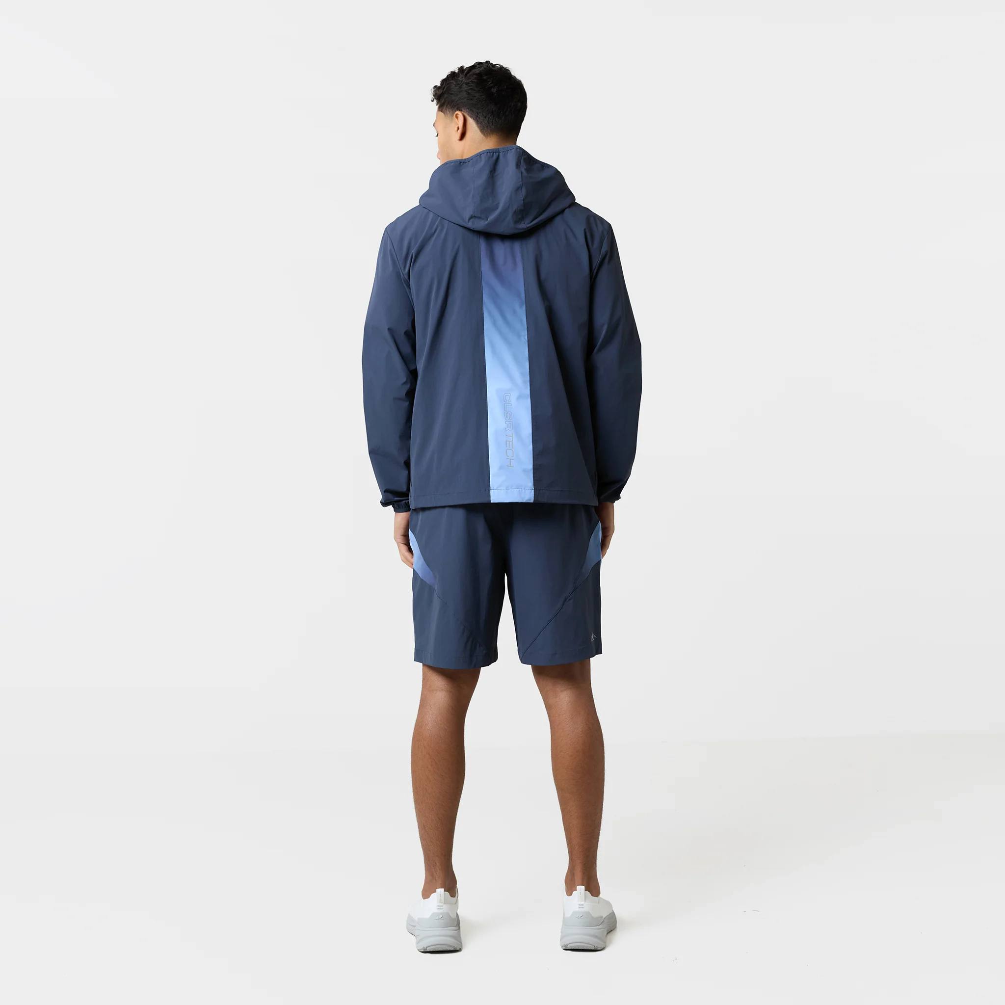 Gradient Motion Windbreaker Twinset | Navy/Blue - Image 10
