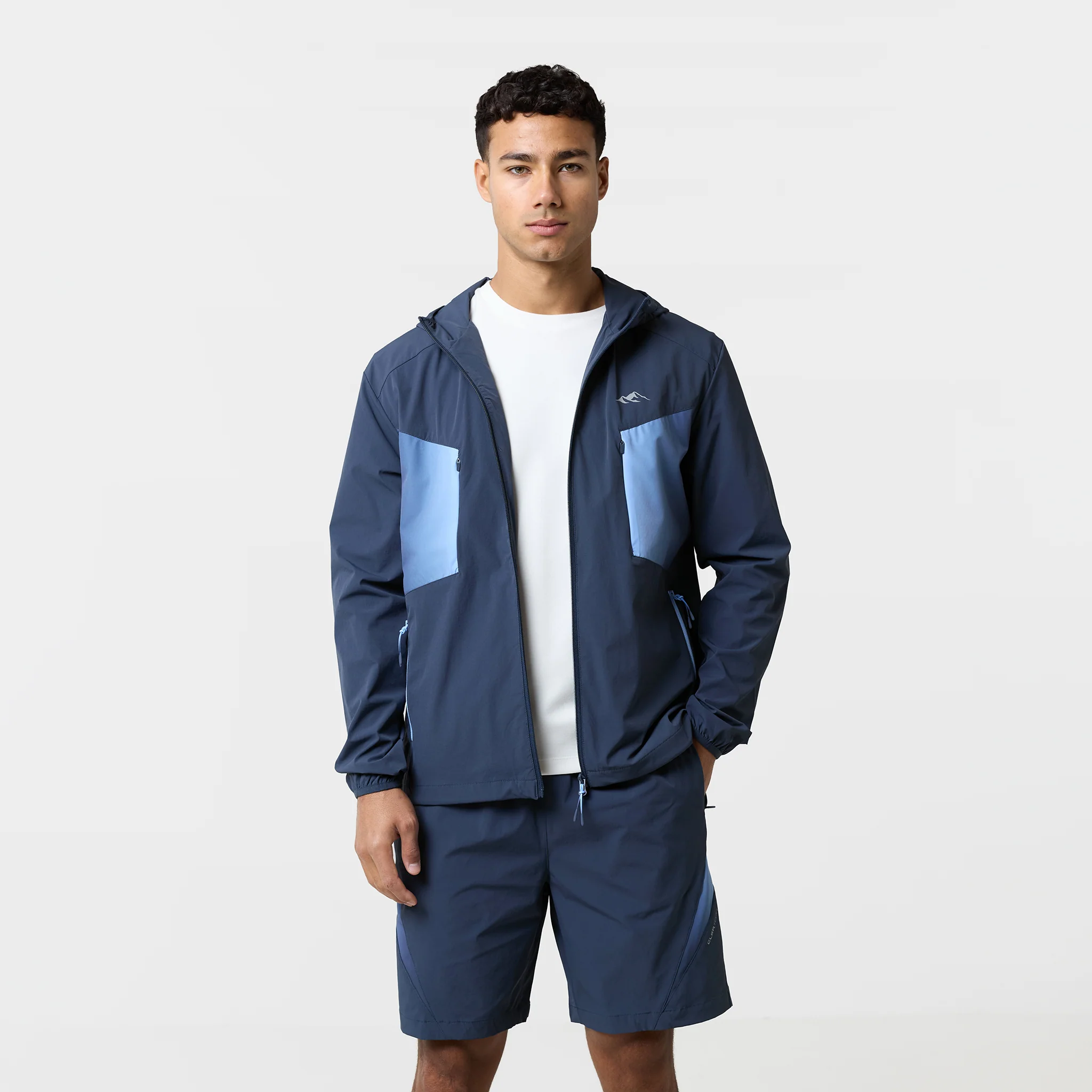 Gradient Motion Windbreaker Twinset | Navy/Blue - Image 5