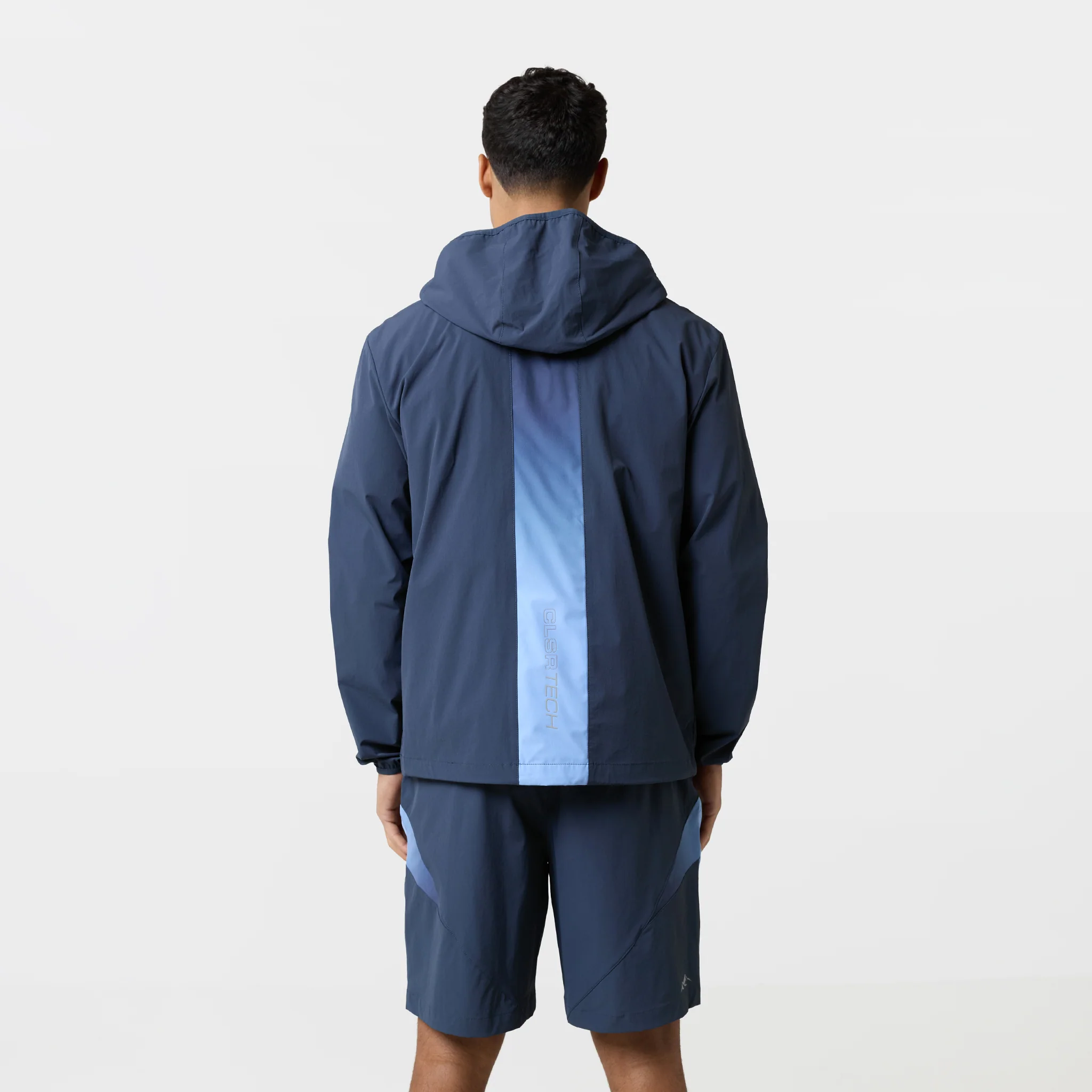 Gradient Motion Windbreaker Twinset | Navy/Blue - Image 9