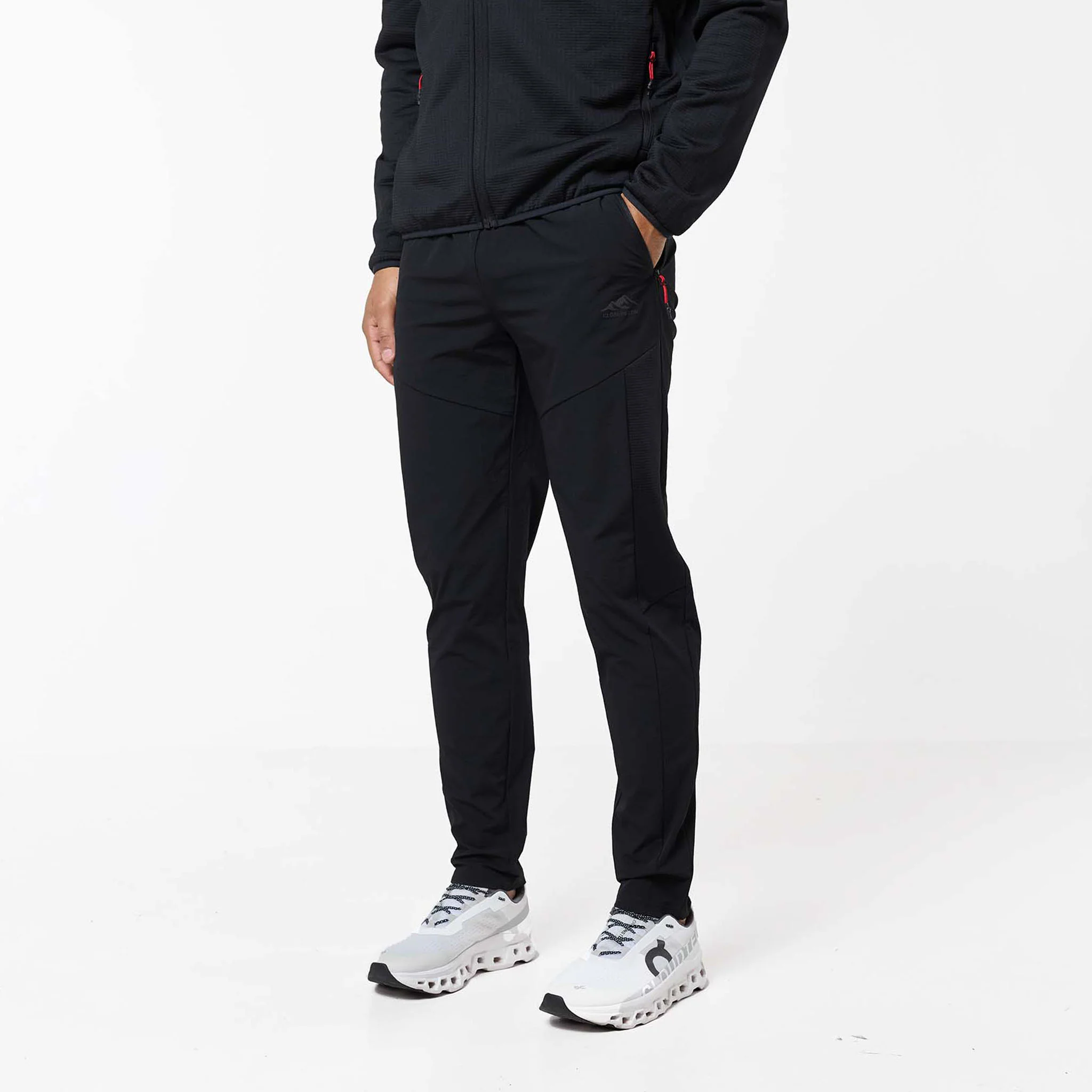 Grid Fleece Hybrid Tracksuit | Black - Image 11