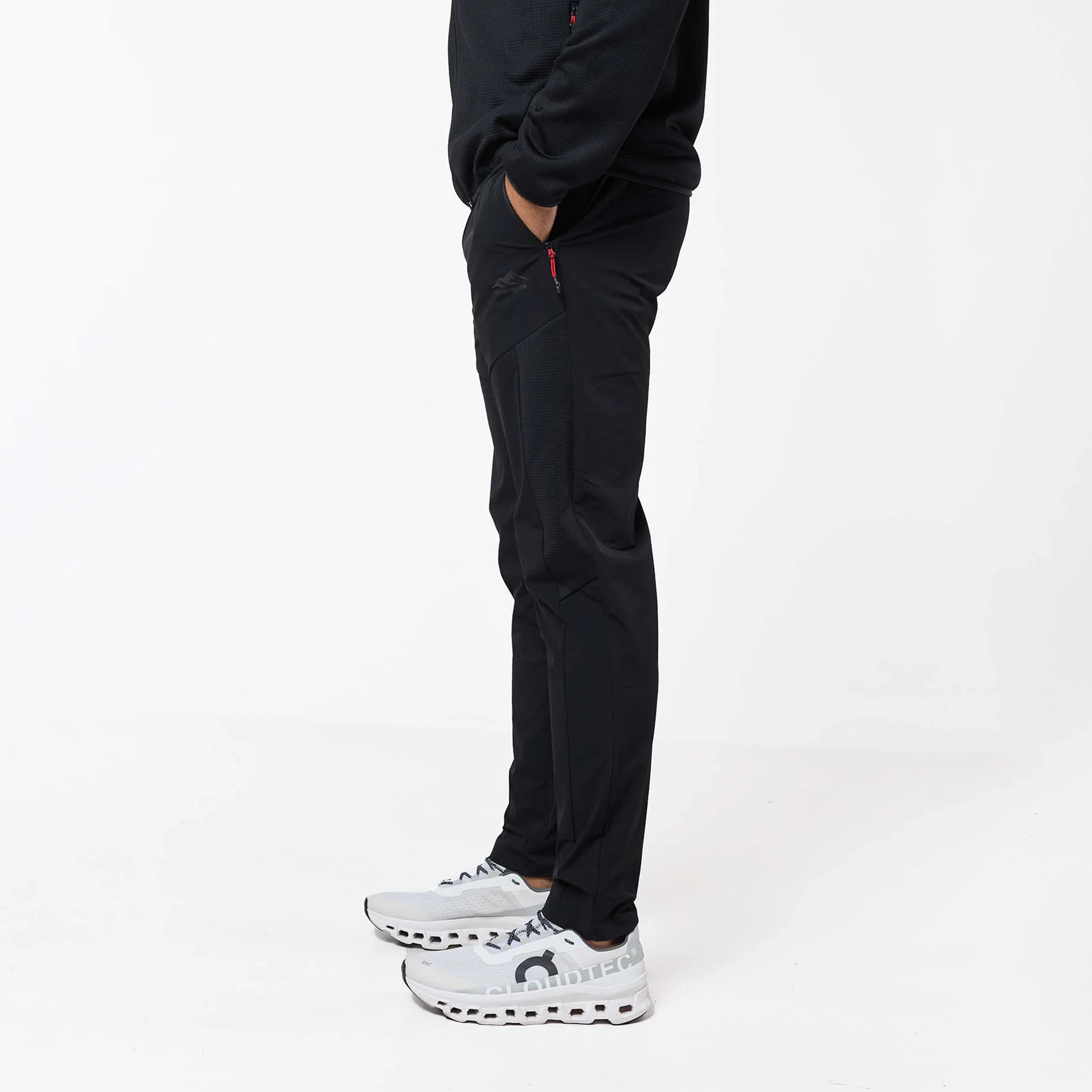 Grid Fleece Hybrid Tracksuit | Black - Image 13
