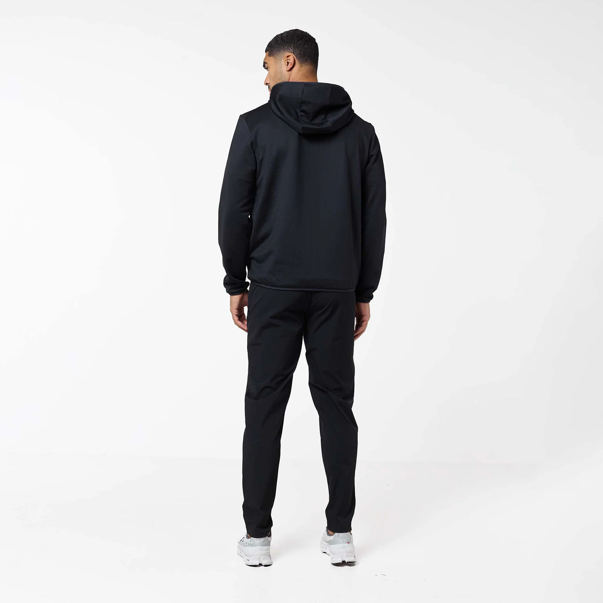 Grid Fleece Hybrid Tracksuit | Black - Image 14