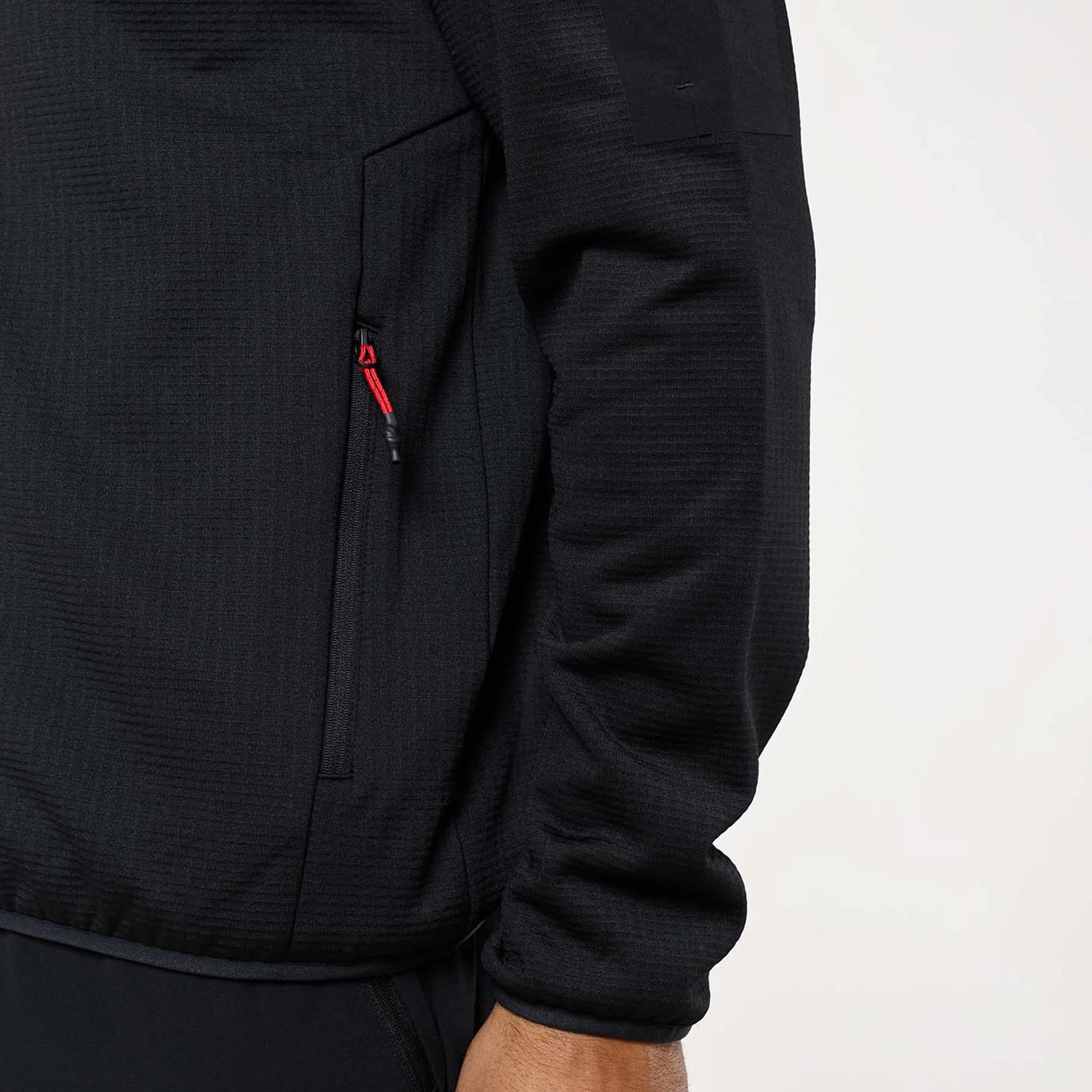 Grid Fleece Hybrid Tracksuit | Black - Image 9