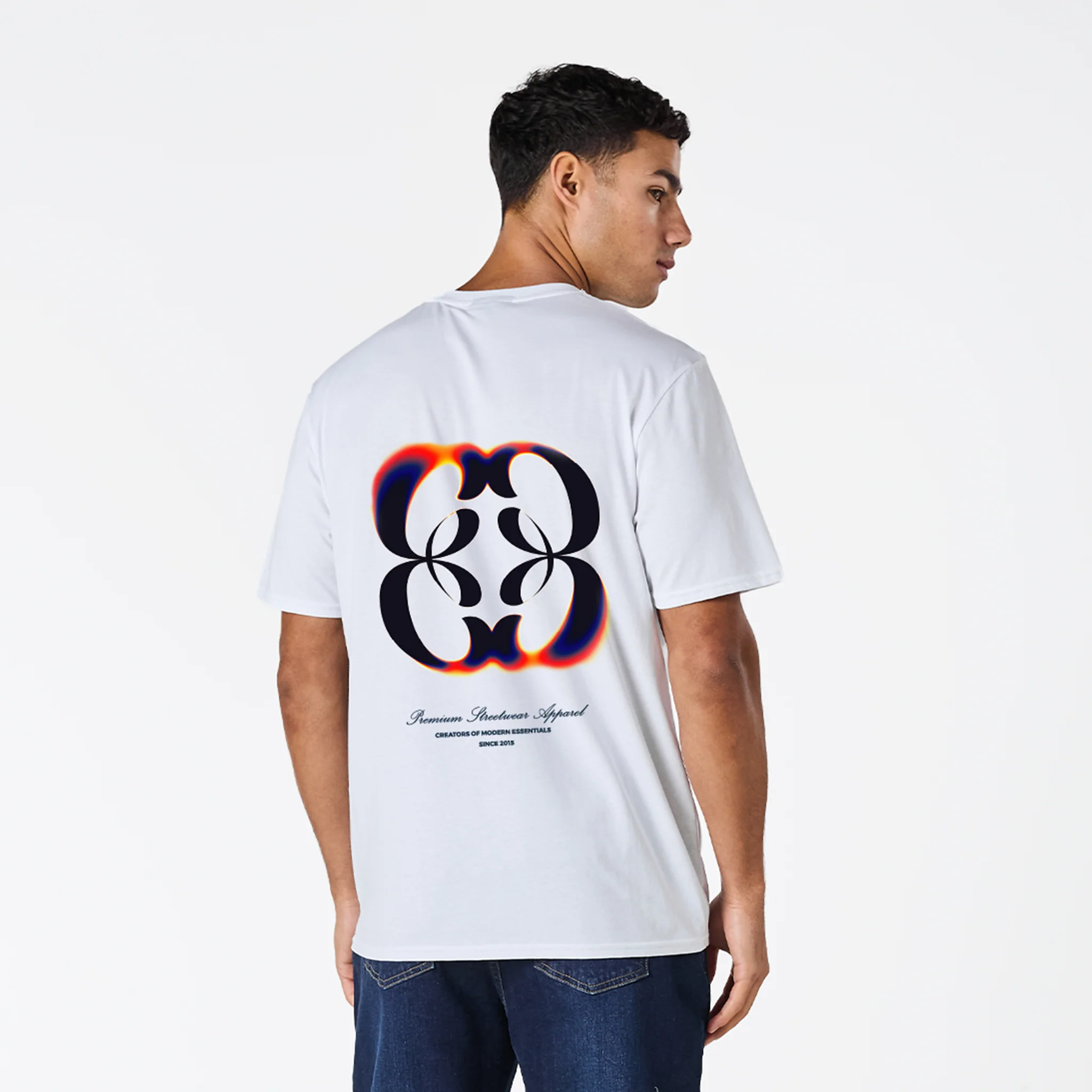 Heat Map Emblem T-Shirt | White