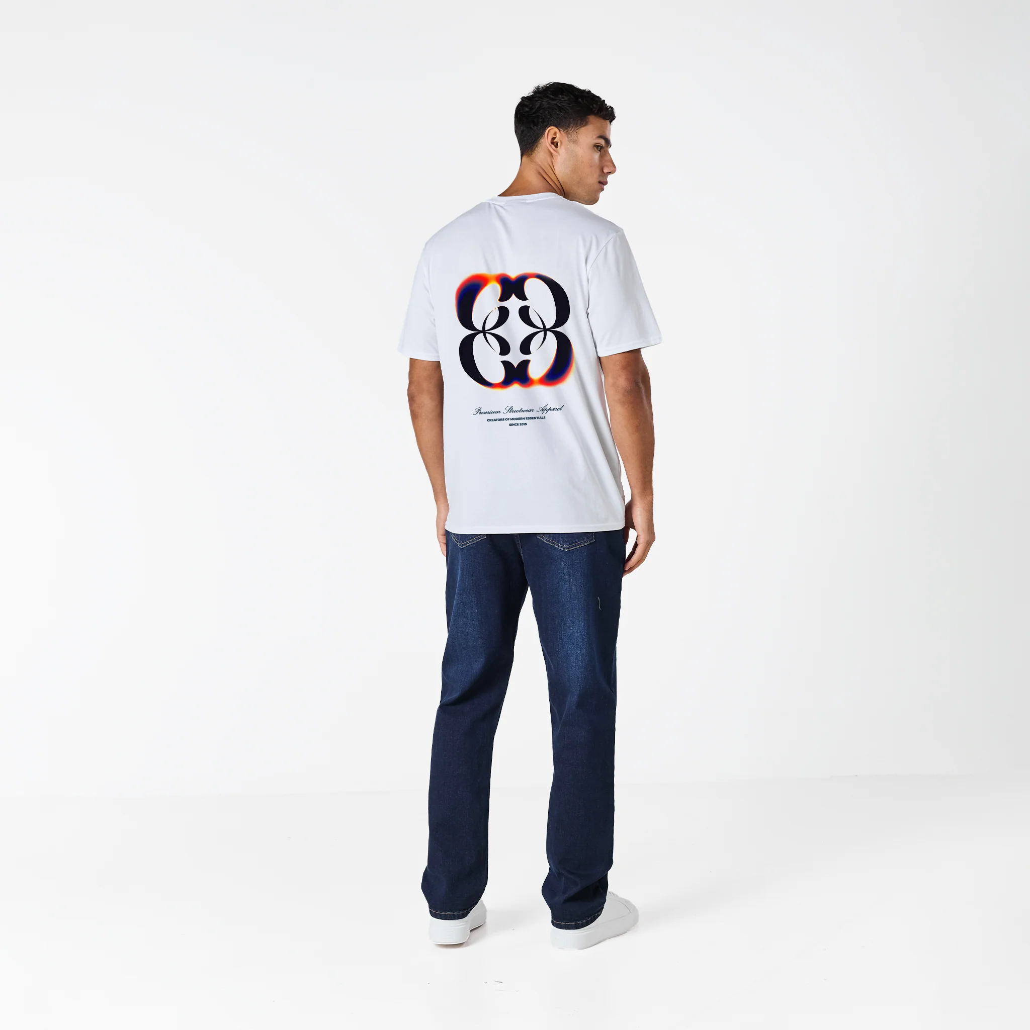 Heat Map Emblem T-Shirt | White - Image 2