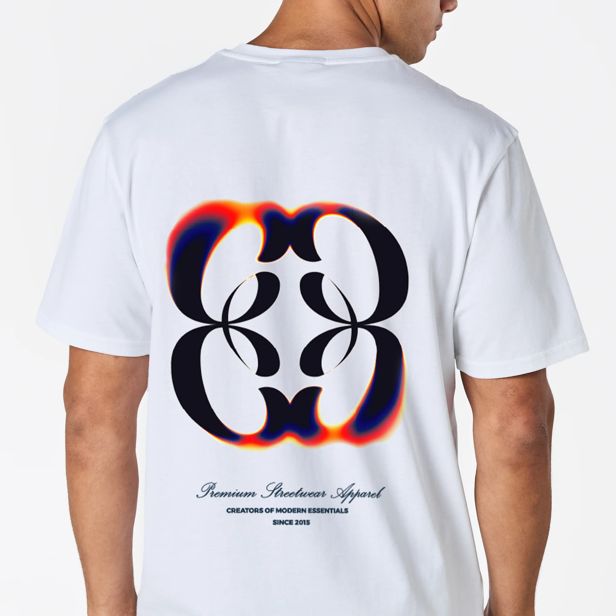 Heat Map Emblem T-Shirt | White - Image 3