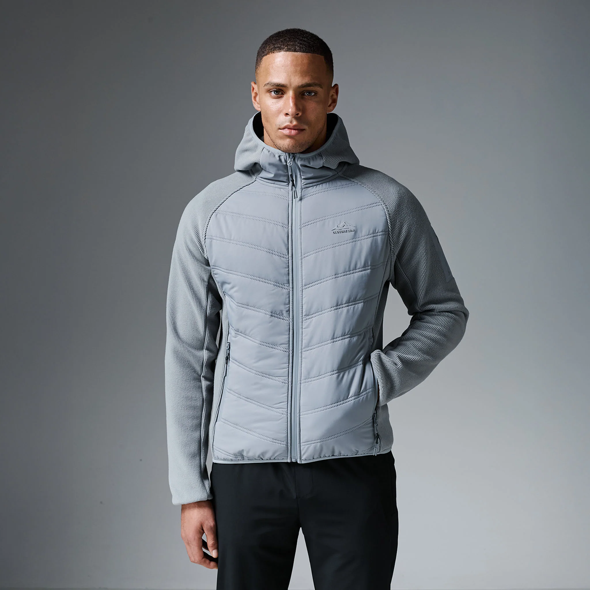 Heat Seal Hybrid Jacket | Mid Grey - Image 2