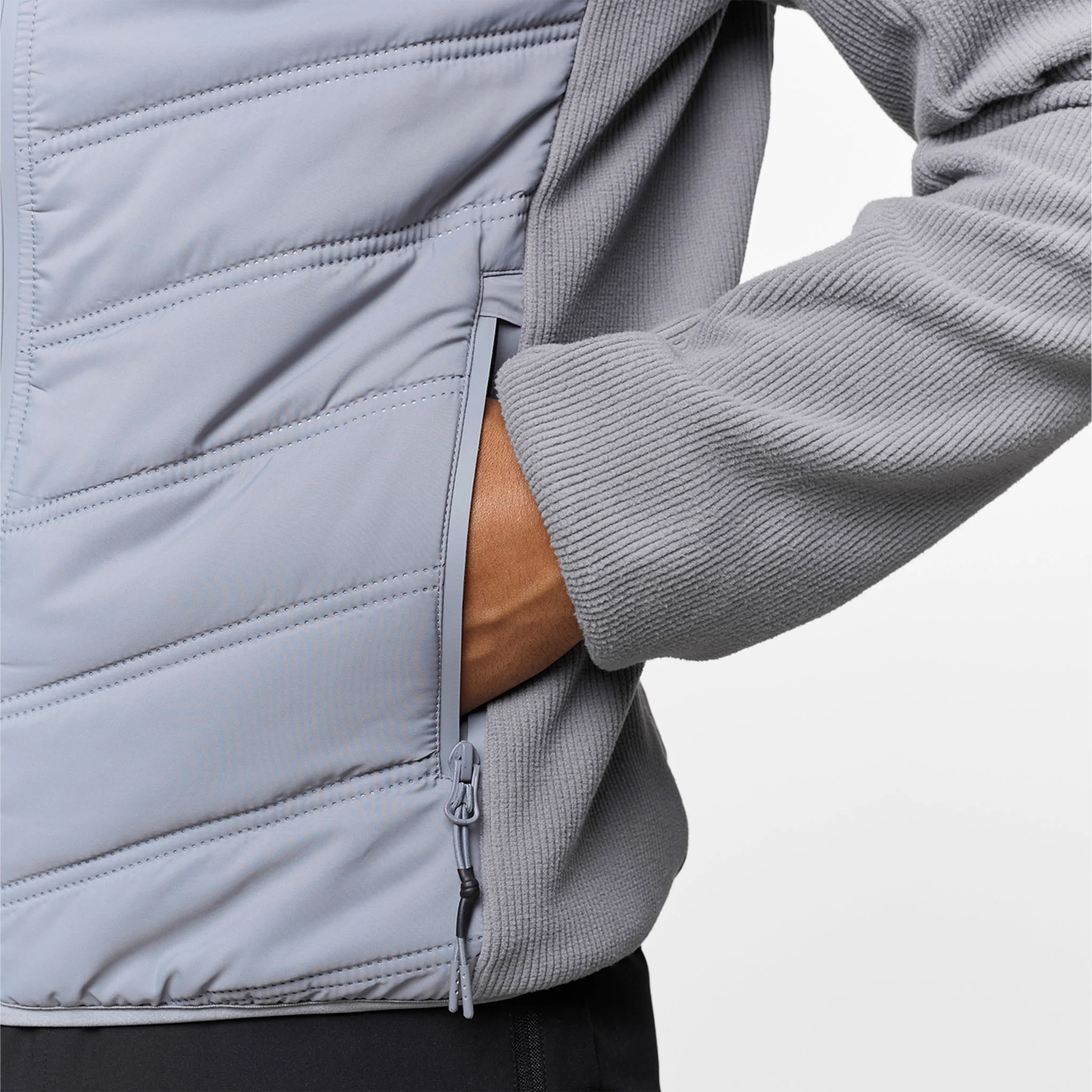 Heat Seal Hybrid Jacket | Mid Grey - Image 5